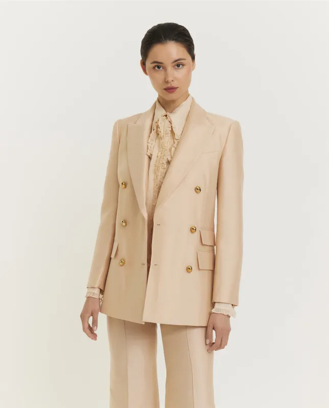 Illuminate Tailored Blazer - Lichtbruin sold by Pauw Amsterdam