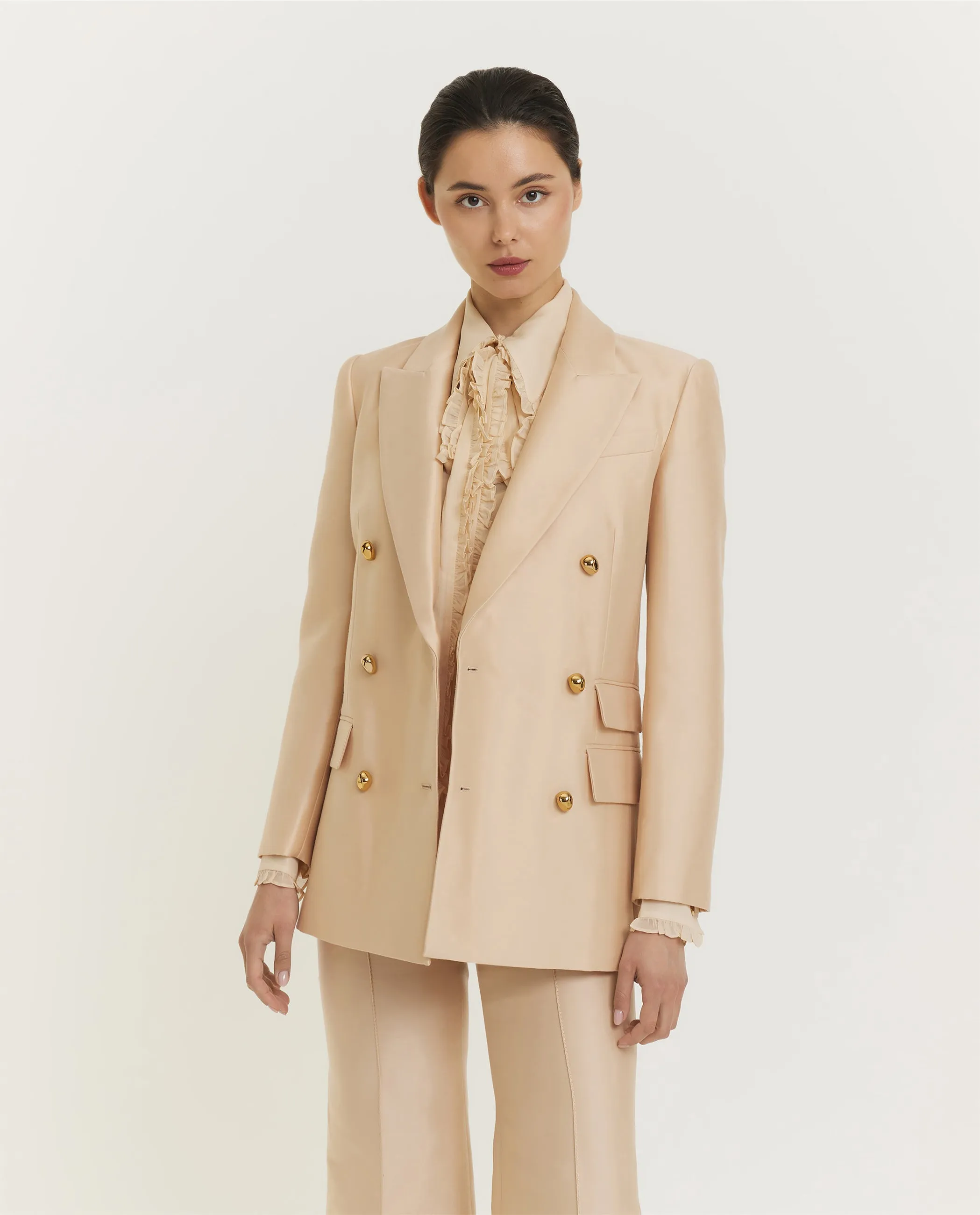 Illuminate Tailored Blazer - Lichtbruin sold by Pauw Amsterdam