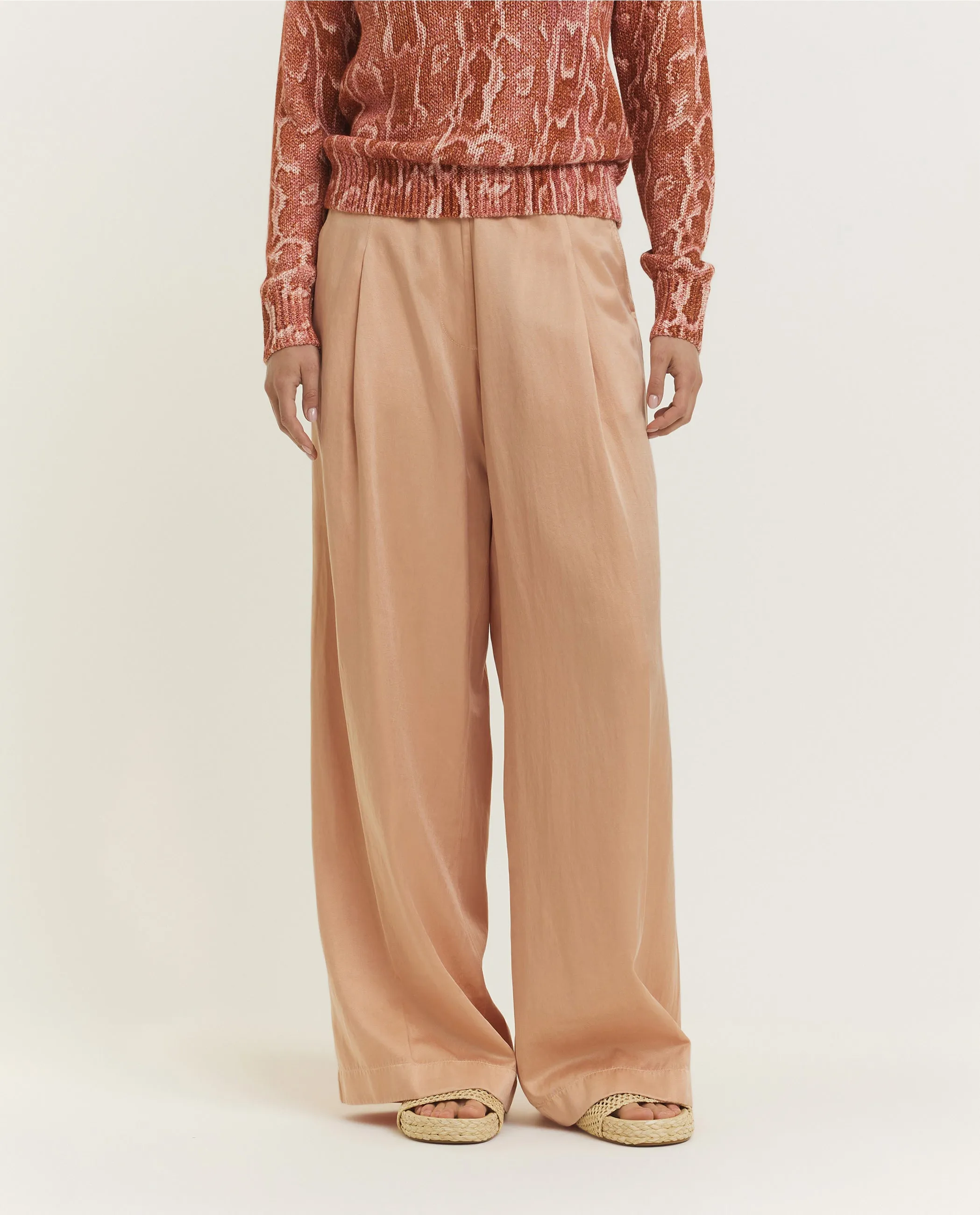 Cupro Katoenen Broek - Roze sold by Pauw Amsterdam product image thumbnail 2