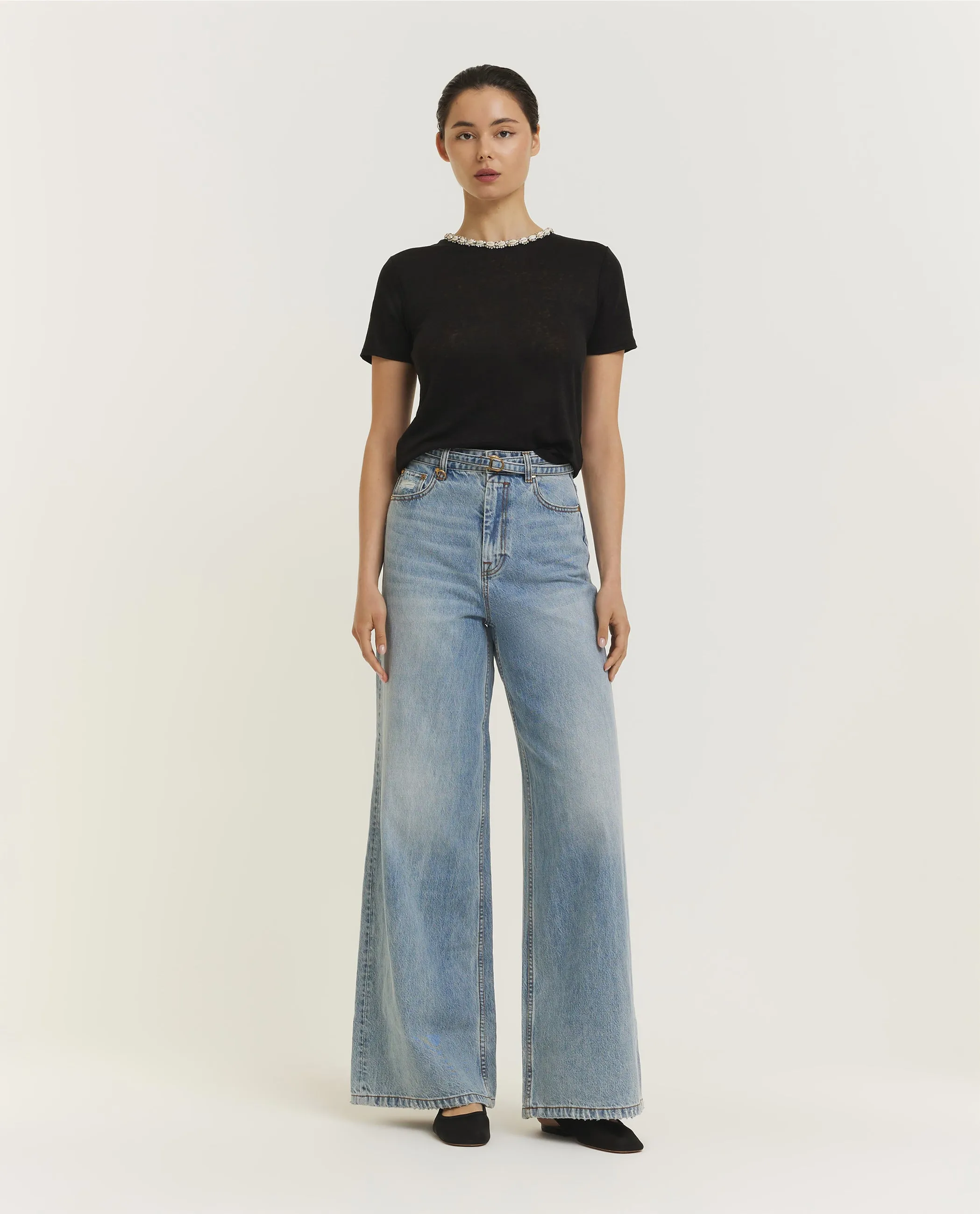 Illuminate Embellished T-Shirt - Zwart sold by Pauw Amsterdam product image thumbnail 3