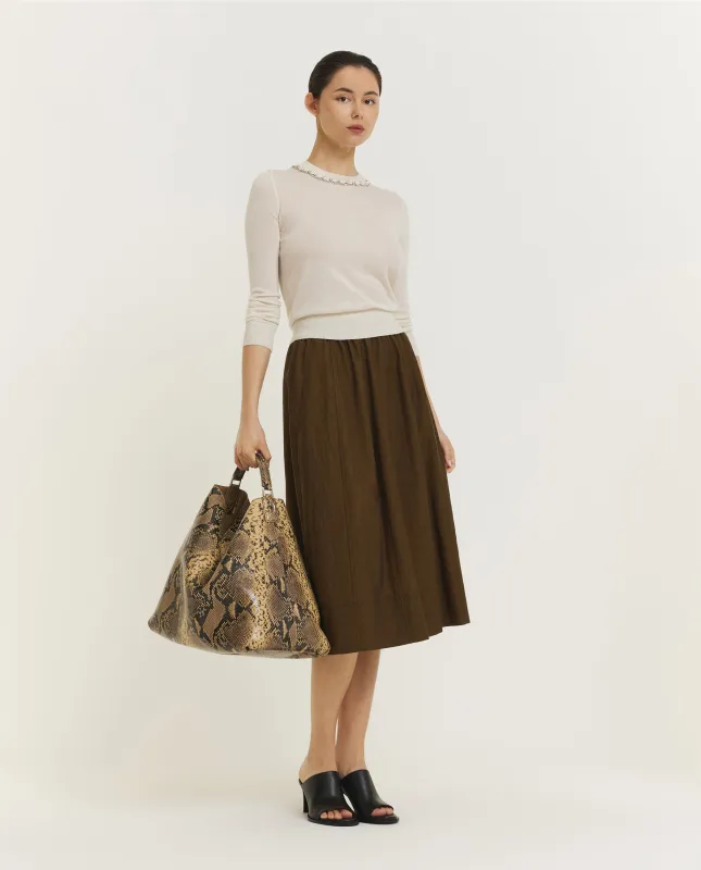 Wol Katoenen Rok - Groen sold by Pauw Amsterdam