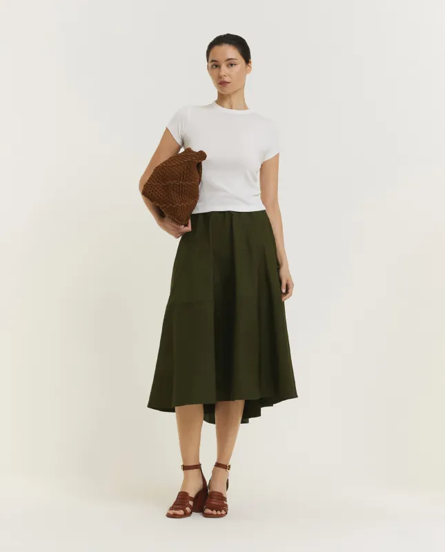 Asymmetrische Rok - Groen sold by Pauw Amsterdam