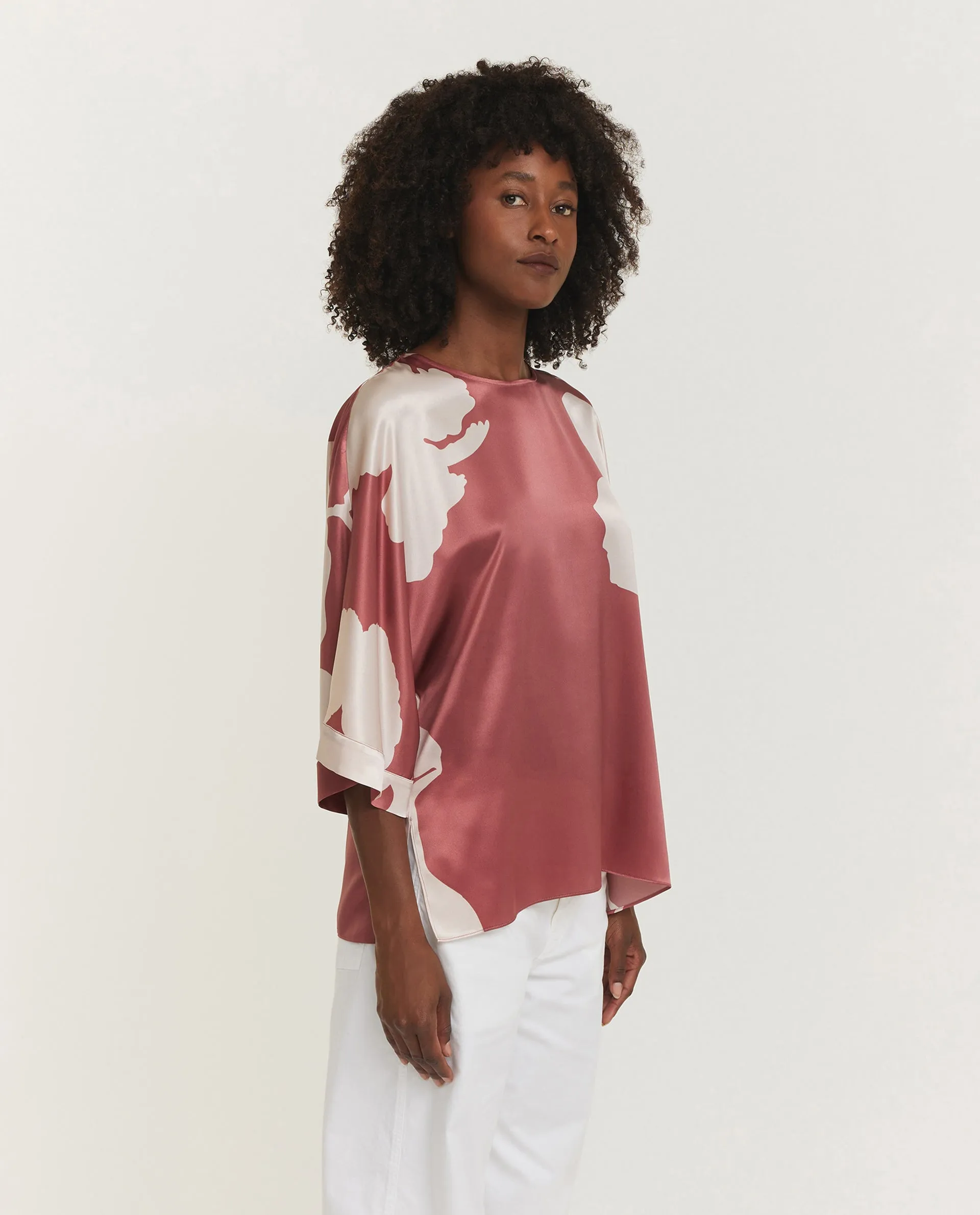 Zijden Soepele Top - Roze sold by Pauw Amsterdam product image thumbnail 4