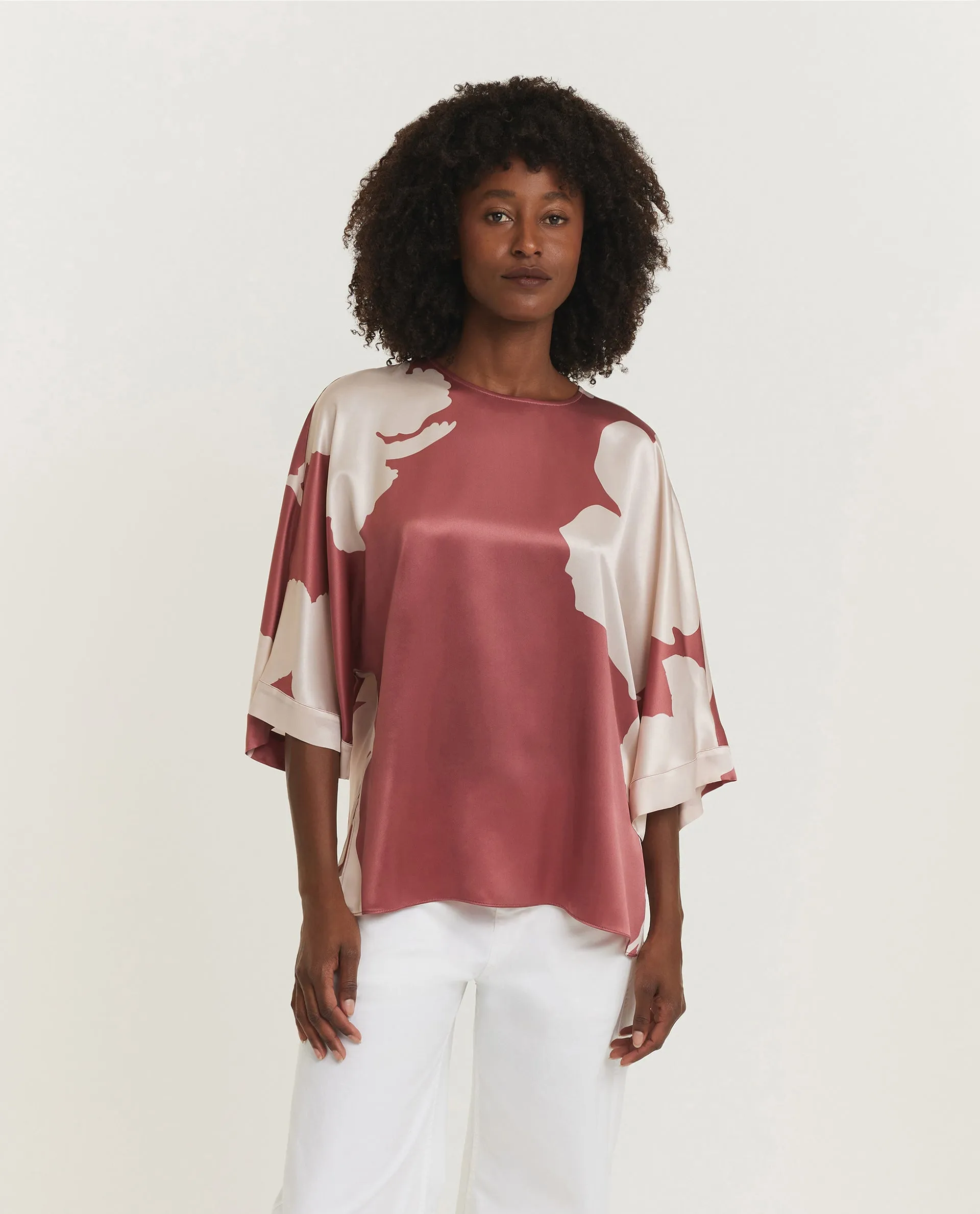 Zijden Soepele Top - Roze sold by Pauw Amsterdam