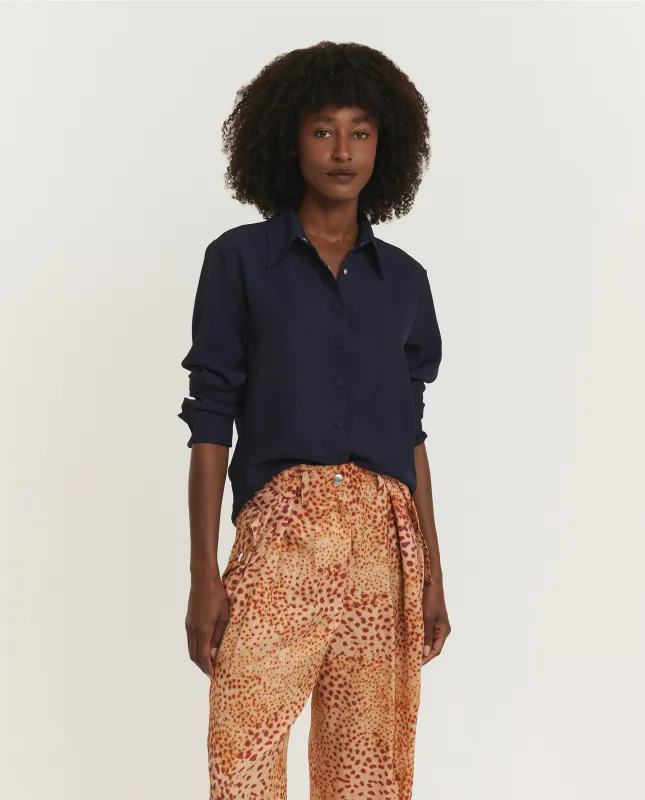 Celina Shirt - Donkerblauw sold by Pauw Amsterdam
