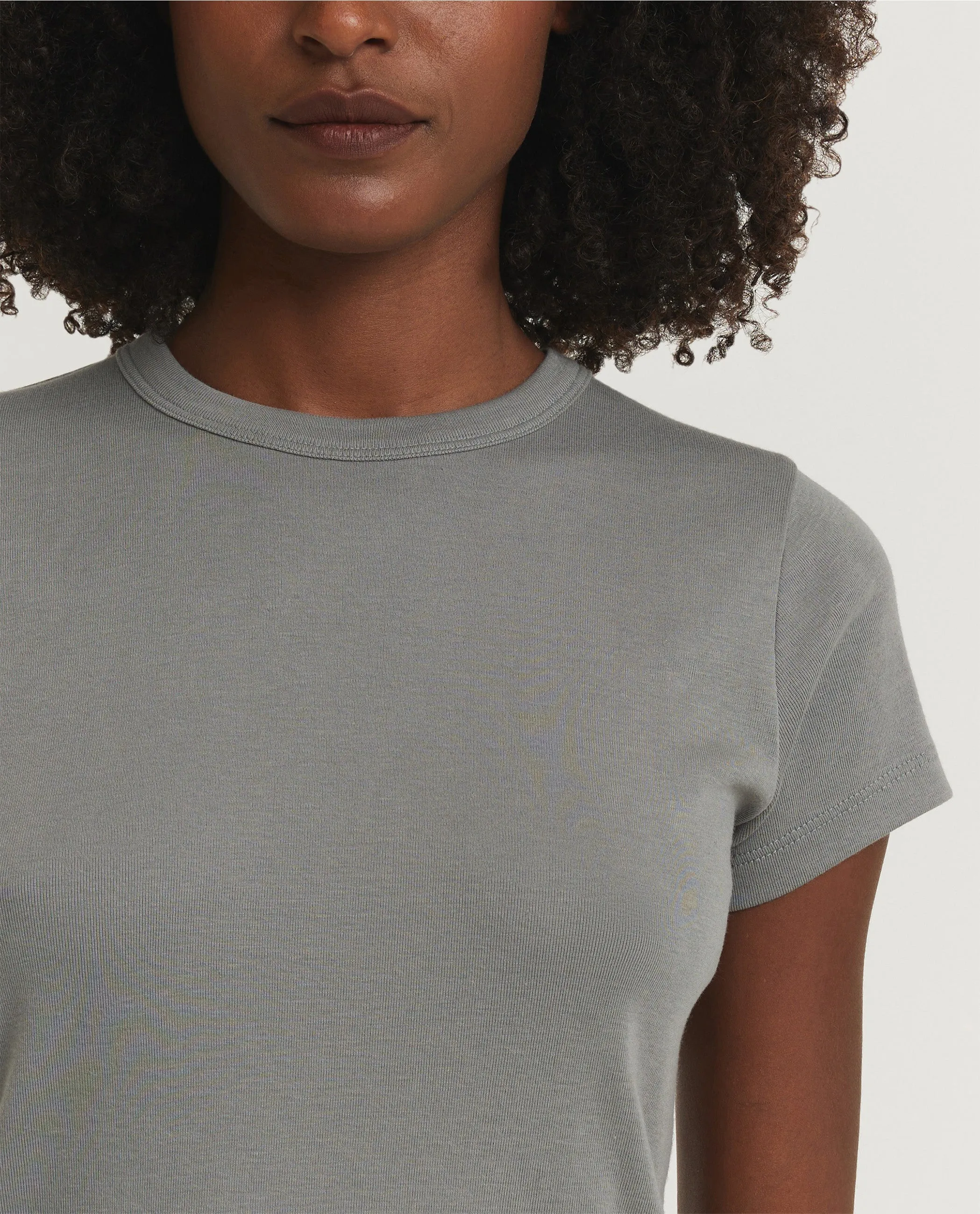 90s Shrunken T-shirt - Grijs sold by Pauw Amsterdam product image thumbnail 2