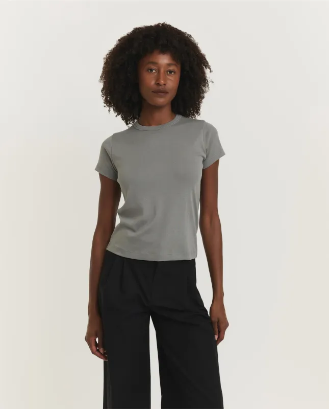 90s Shrunken T-shirt - Grijs sold by Pauw Amsterdam