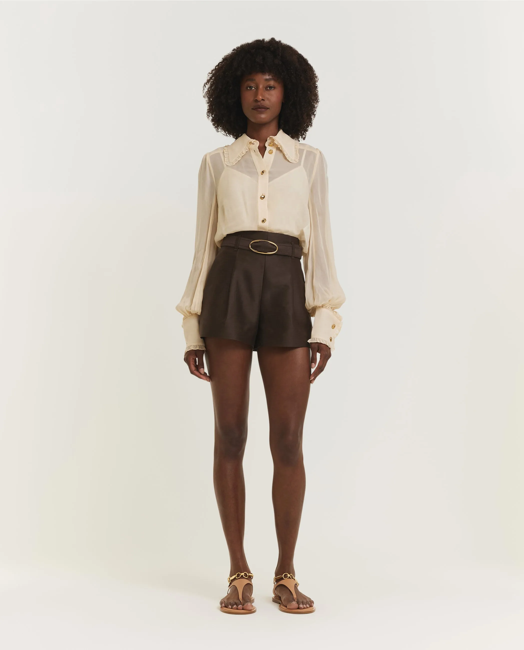 Illuminate Tailored Short - Bruin sold by Pauw Amsterdam