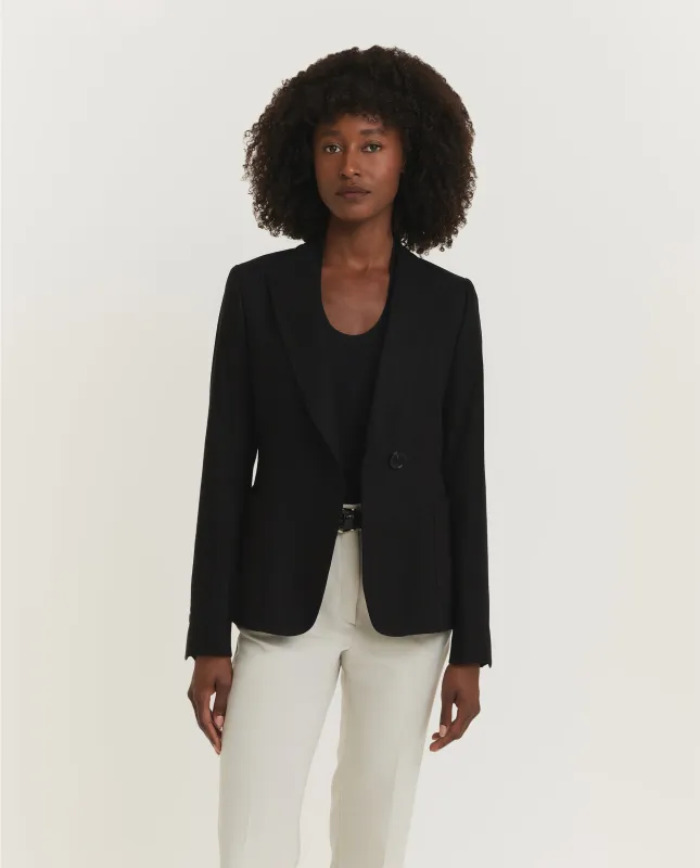 Single Button Blazer - Zwart sold by Pauw Amsterdam