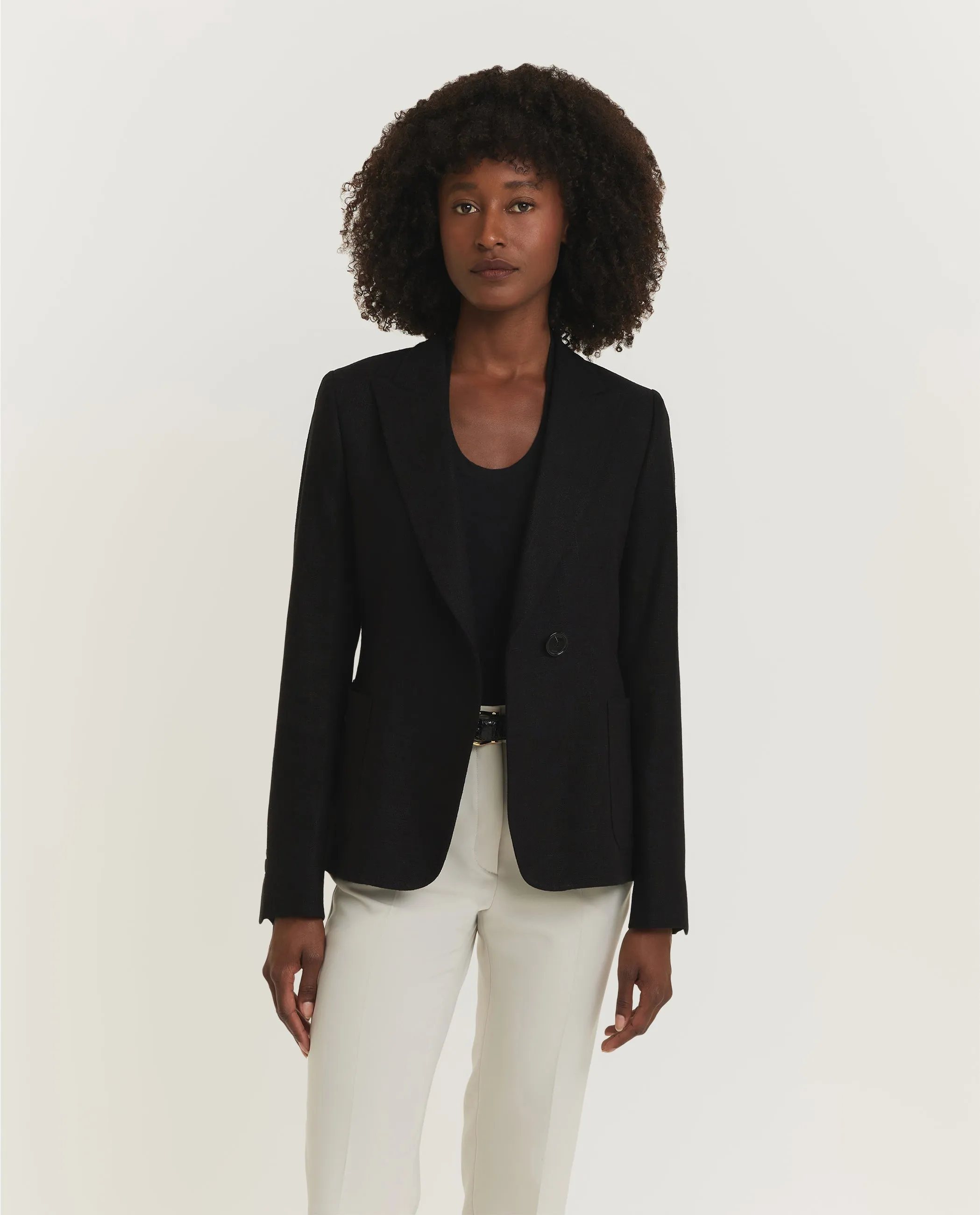 Single Button Blazer - Zwart sold by Pauw Amsterdam