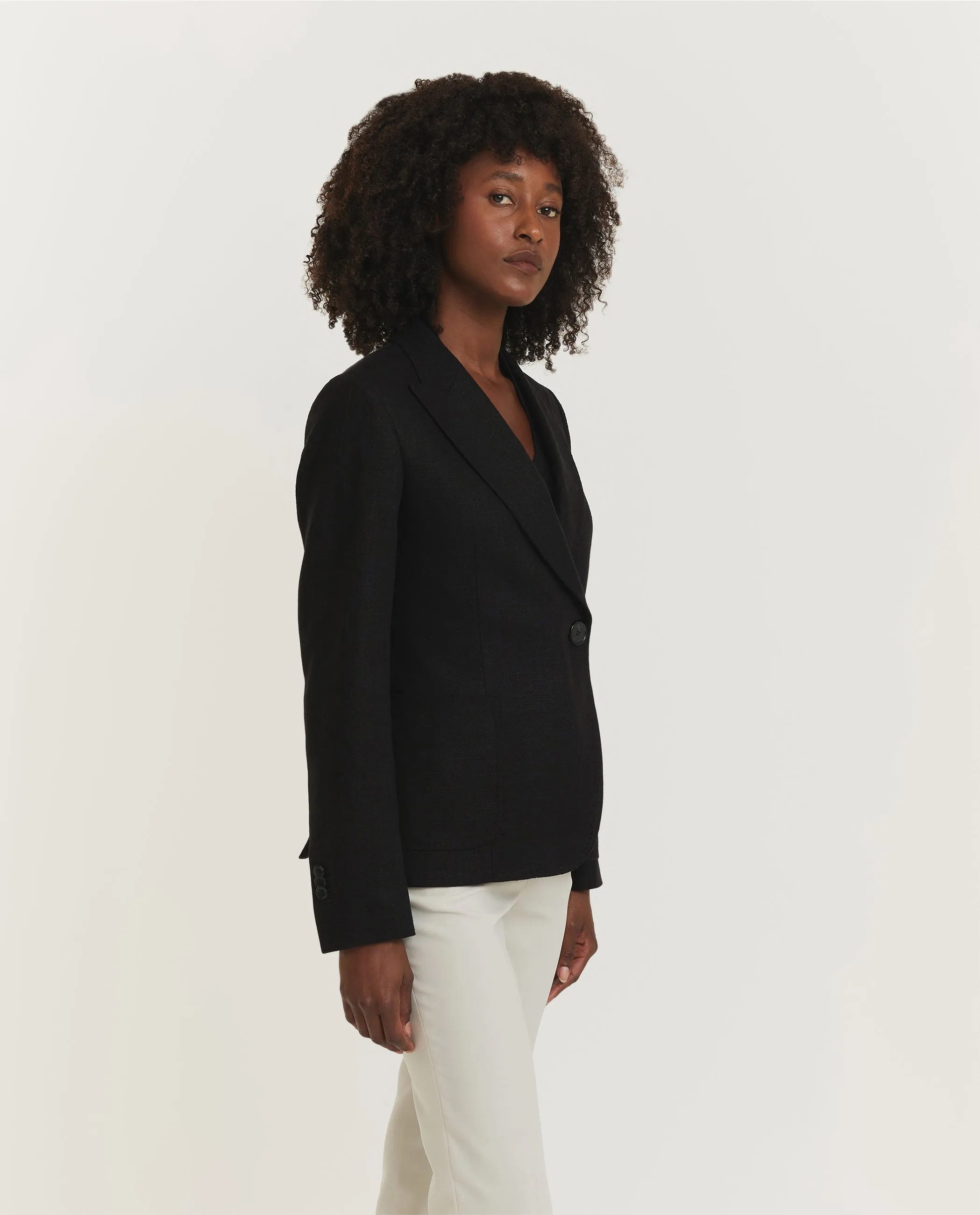 Single Button Blazer - Zwart sold by Pauw Amsterdam product image thumbnail 4