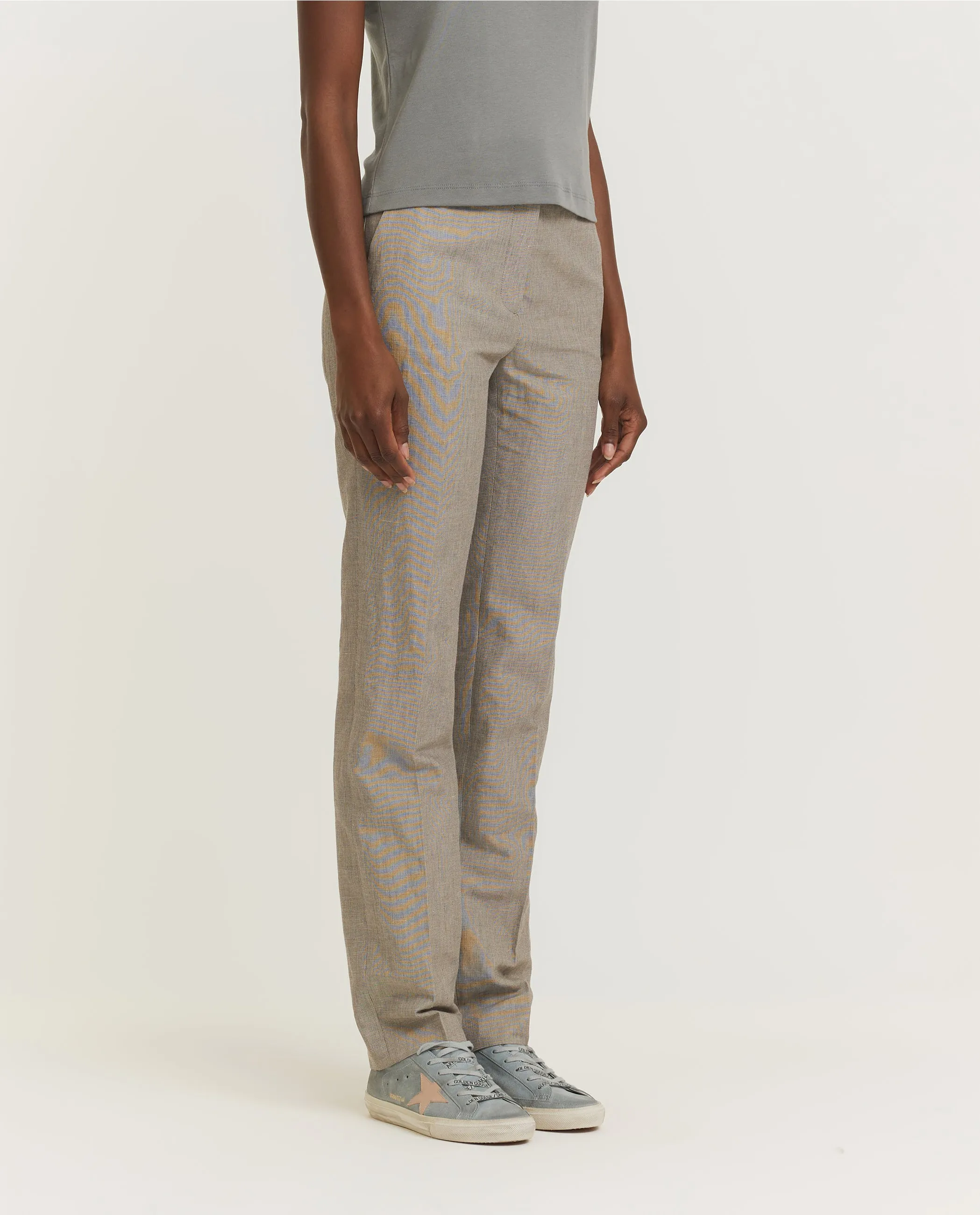 Katoen Linnen Broek - Grijs sold by Pauw Amsterdam product image thumbnail 2