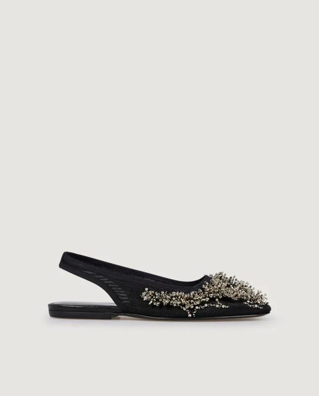 Slingback Flat - Zwart sold by Pauw Amsterdam