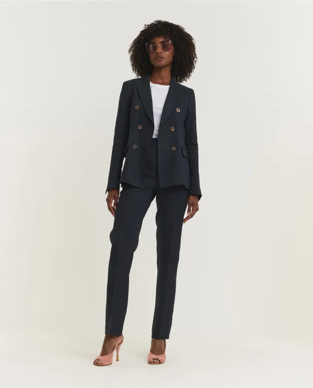 Linnen Broek - Donkerblauw sold by Pauw Amsterdam