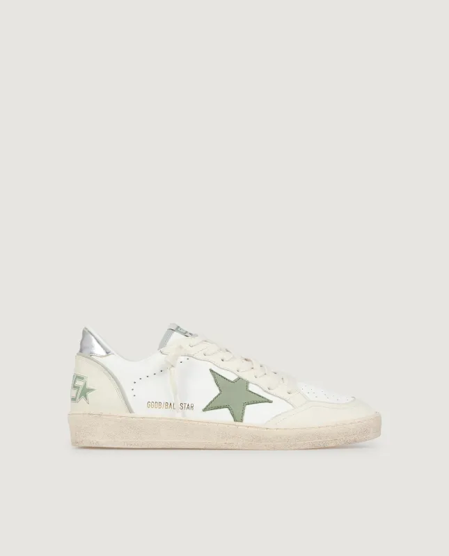 Ballstar Sneakers - Ecru made by Golden Goose