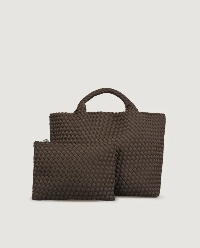 Medium geweven shopper - Bruin sold by Pauw Amsterdam