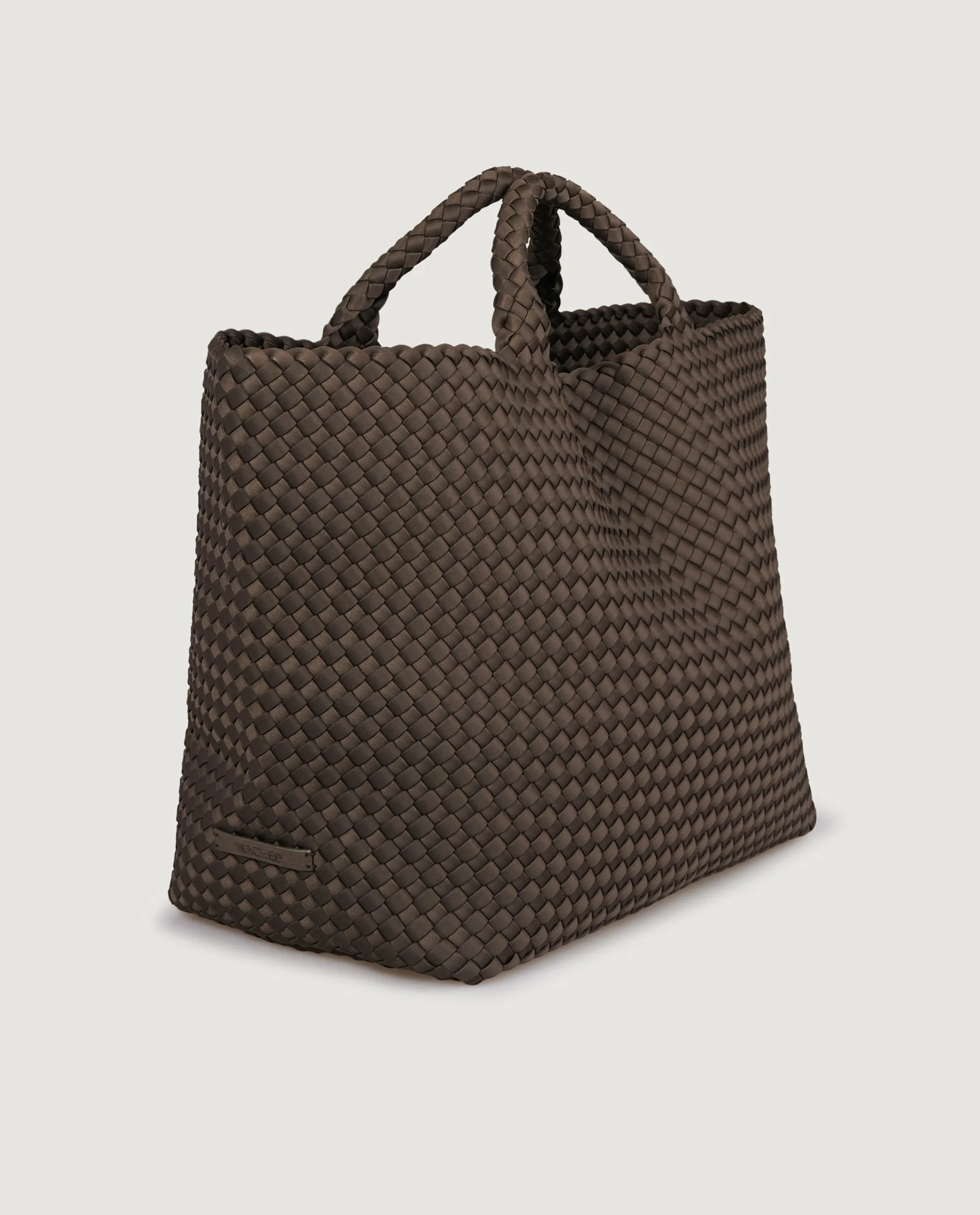 Grote geweven shopper - Bruin sold by Pauw Amsterdam product image thumbnail 2