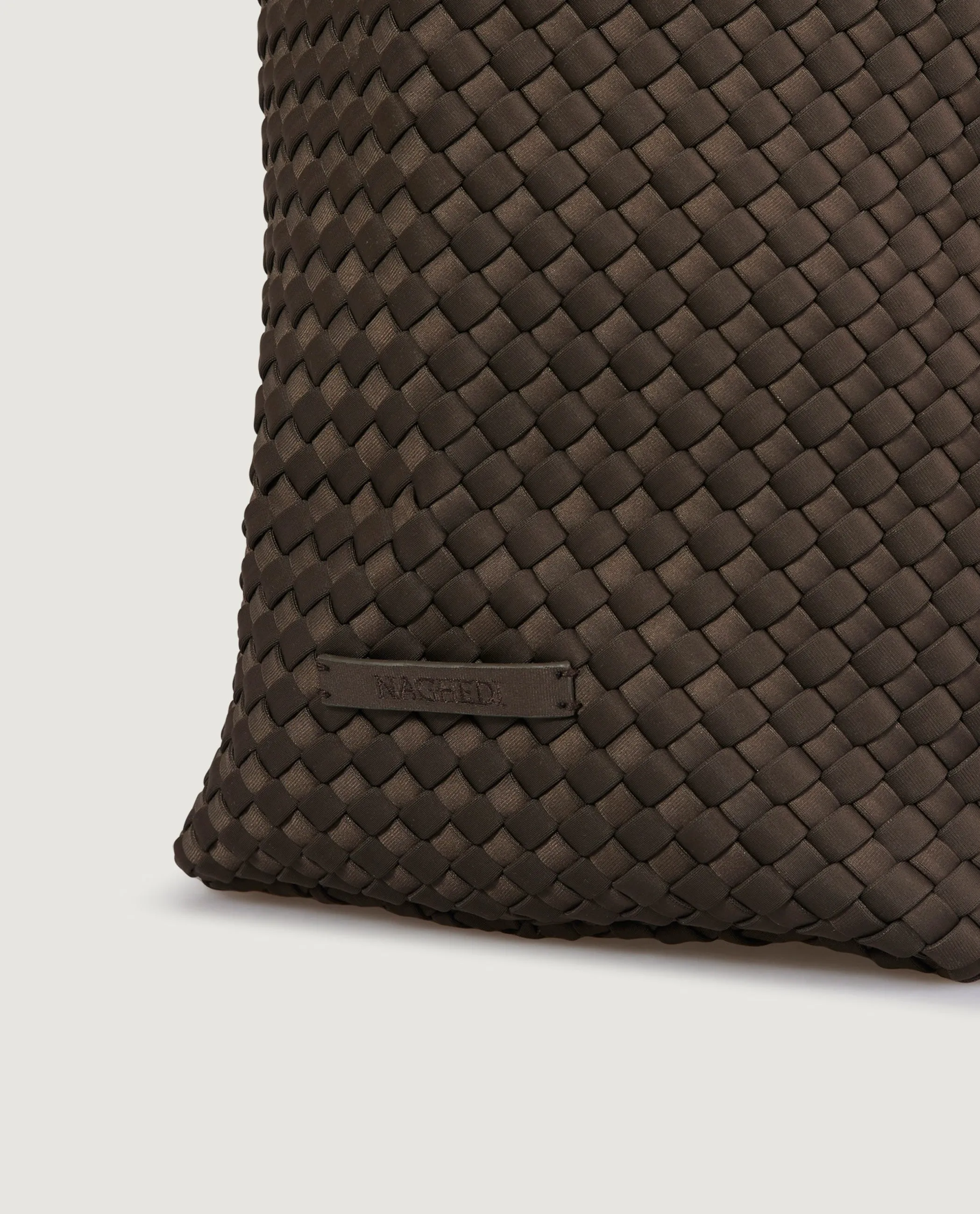 Grote geweven shopper - Bruin sold by Pauw Amsterdam product image thumbnail 5