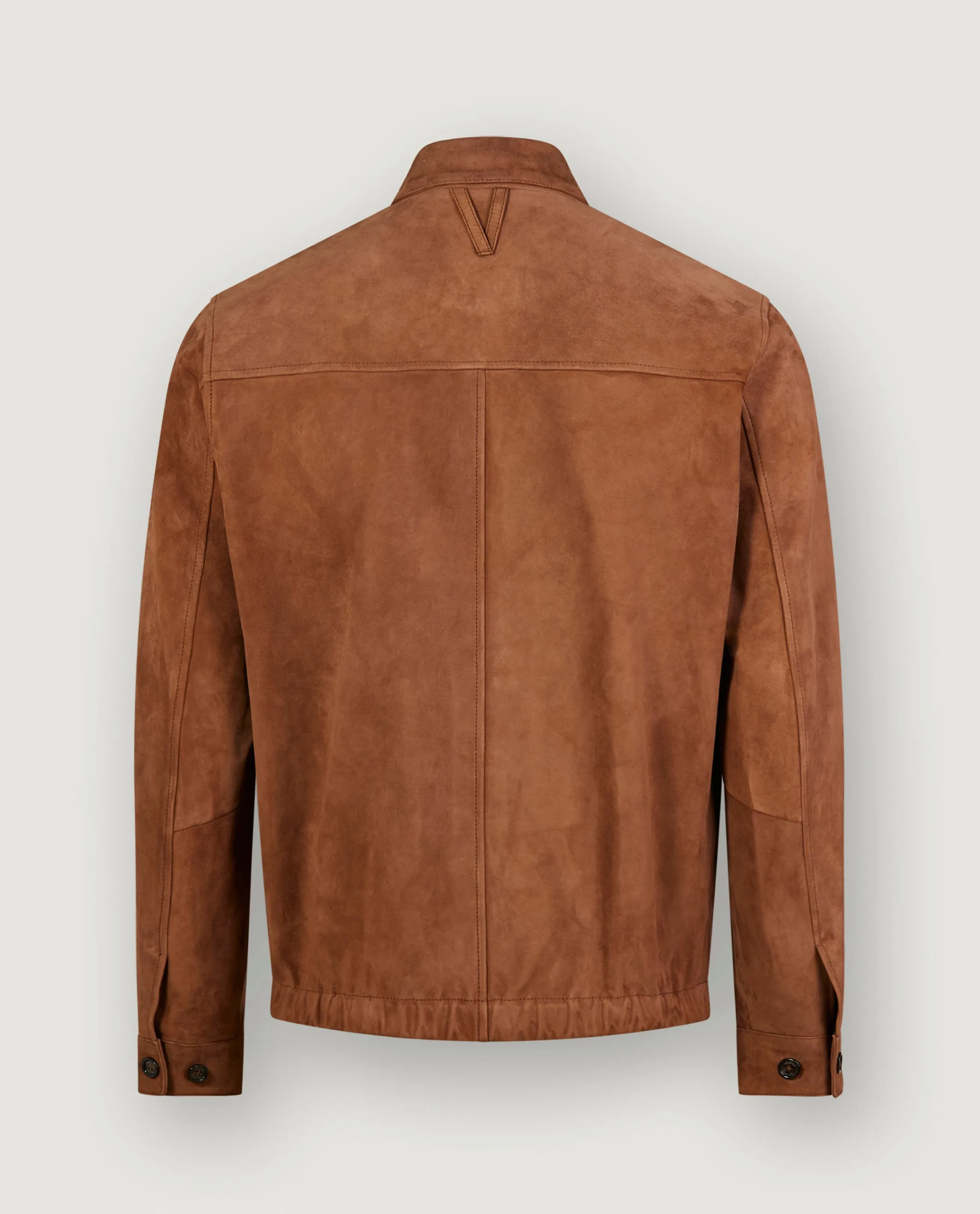 Suede Zip Jacket - Lichtbruin sold by Pauw Amsterdam product image thumbnail 3
