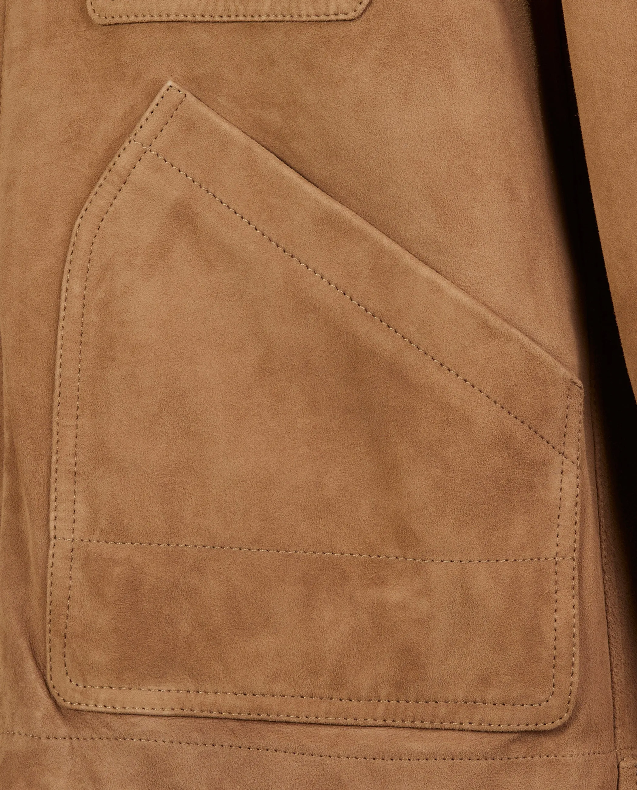 Suède Zip Jacket - Lichtbruin sold by Pauw Amsterdam product image thumbnail 5