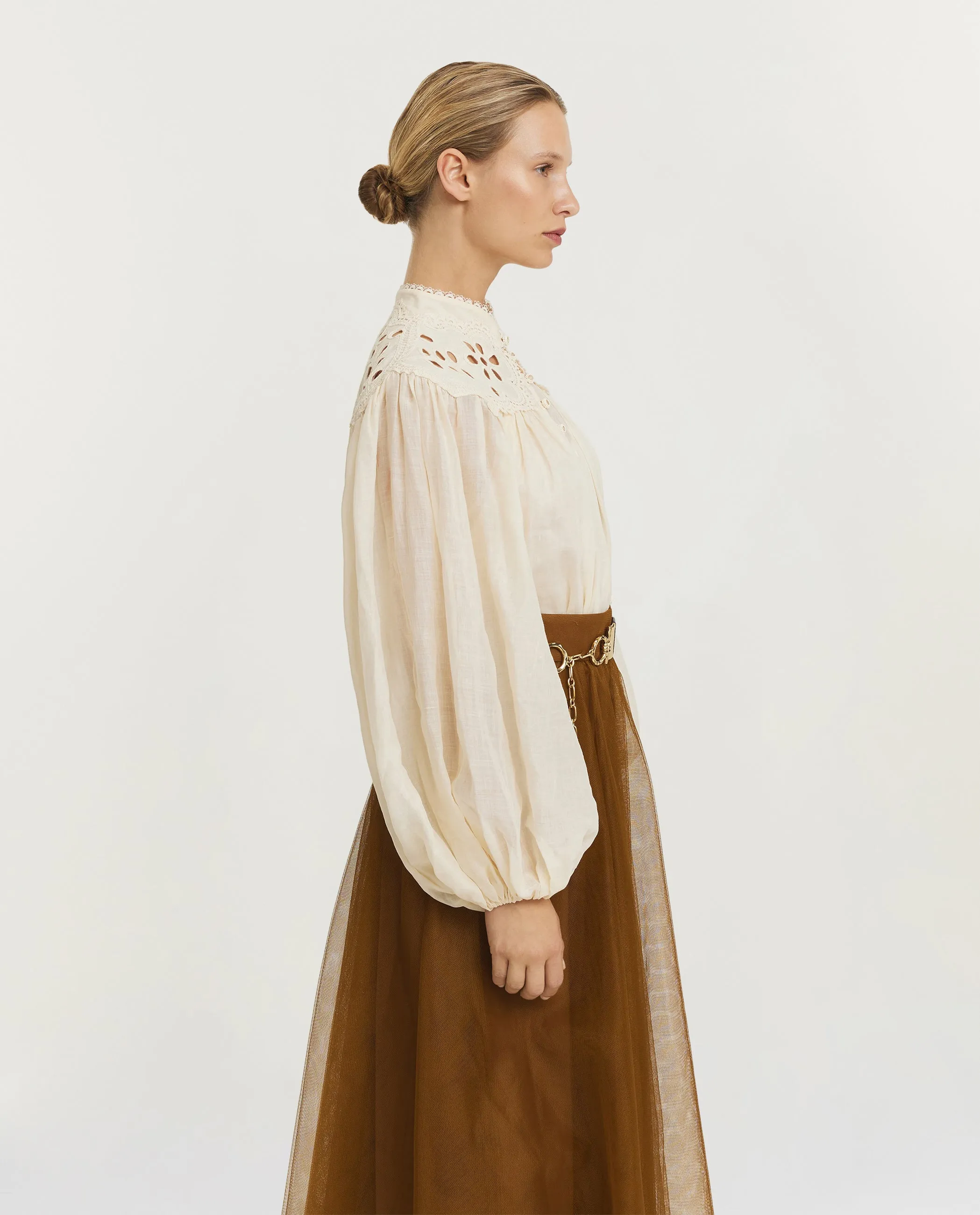 Coco Geborduurde Blouse - Ecru sold by Pauw Amsterdam product image thumbnail 4