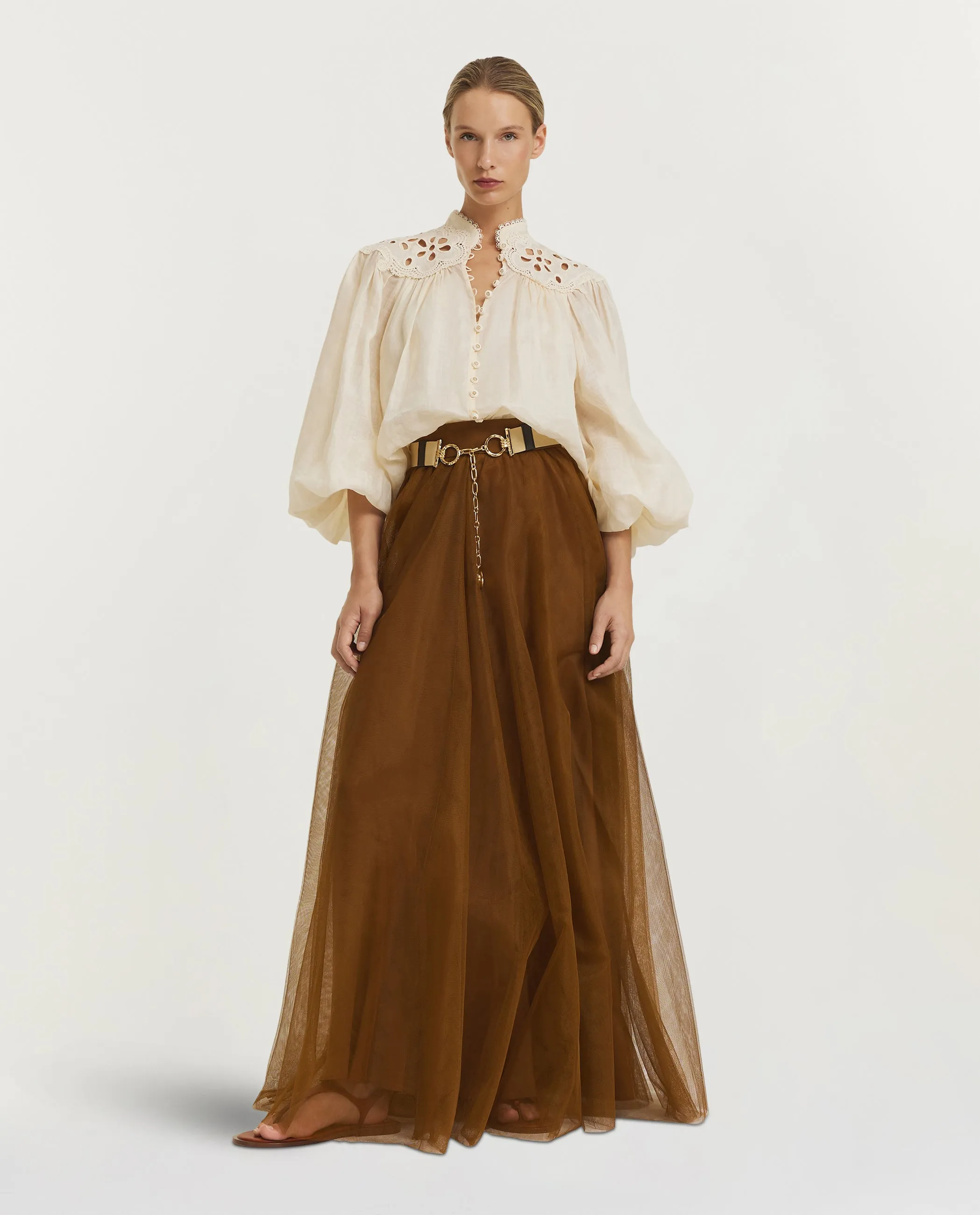 Coco Geborduurde Blouse - Ecru sold by Pauw Amsterdam product image thumbnail 3