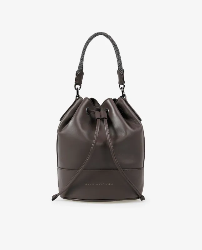 Leren bucket tas met monili sold by Pauw Amsterdam