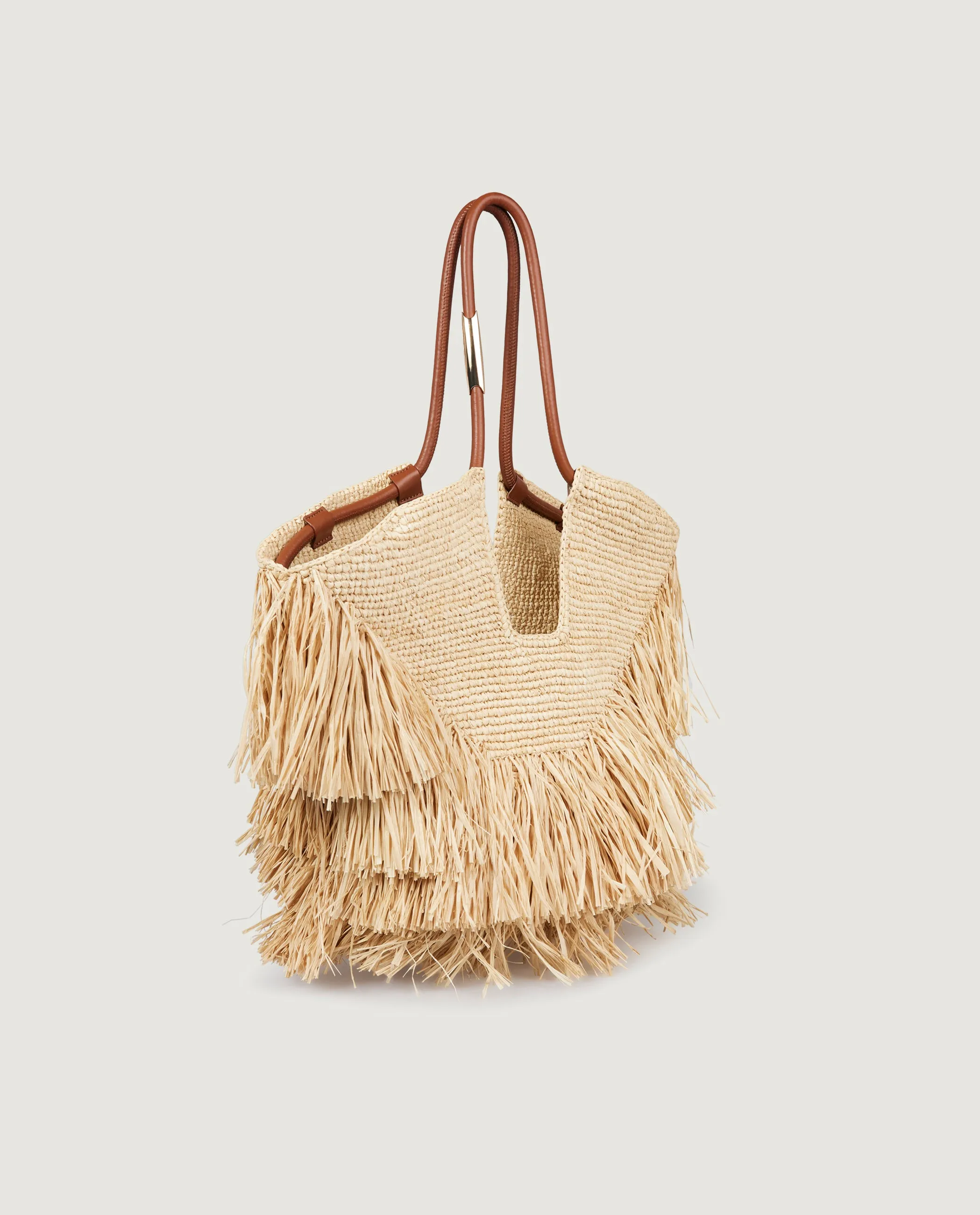 Goldentime Medium Fringe Tote - Lichtbruin sold by Pauw Amsterdam product image thumbnail 2