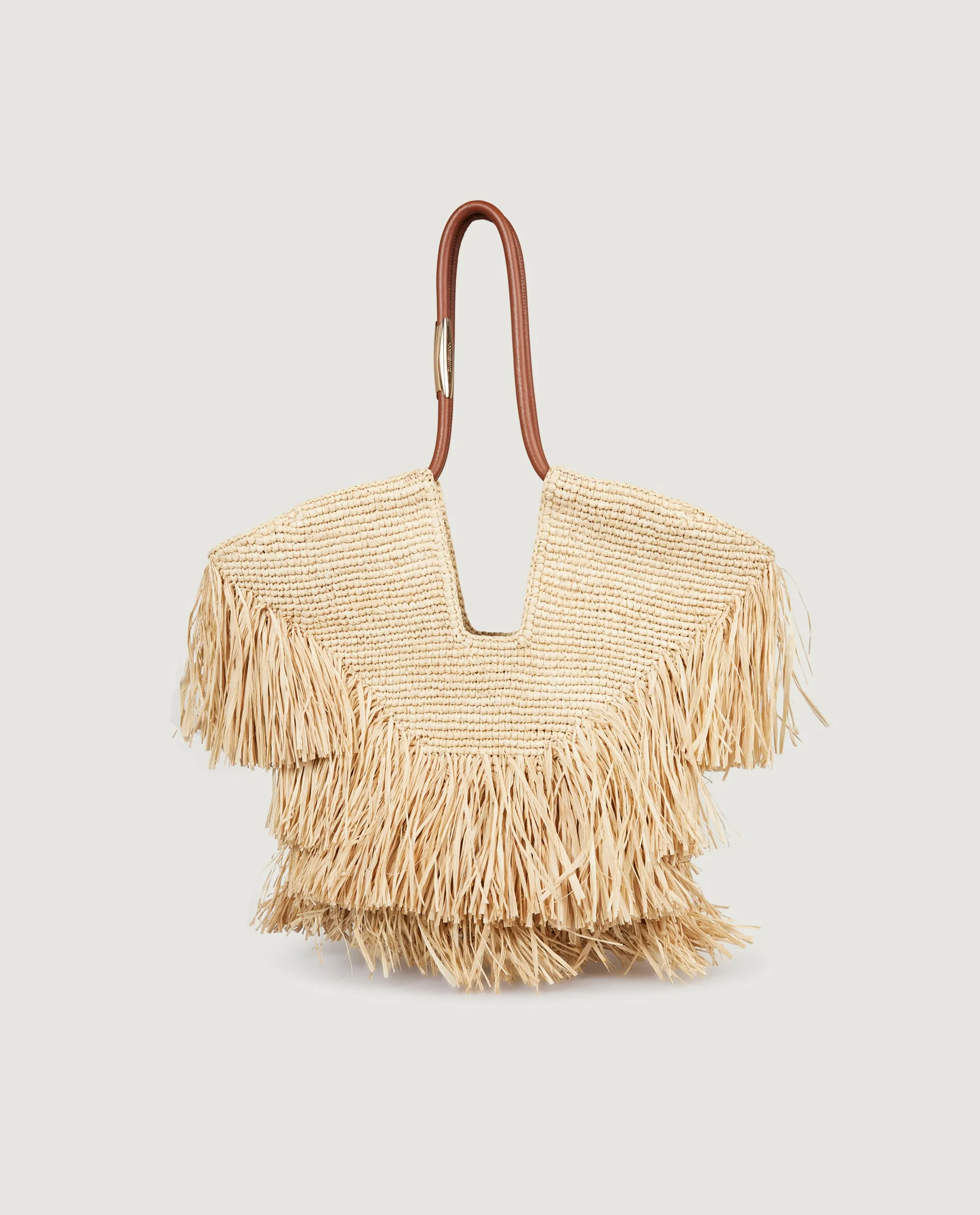 Goldentime Medium Fringe Tote - Lichtbruin sold by Pauw Amsterdam