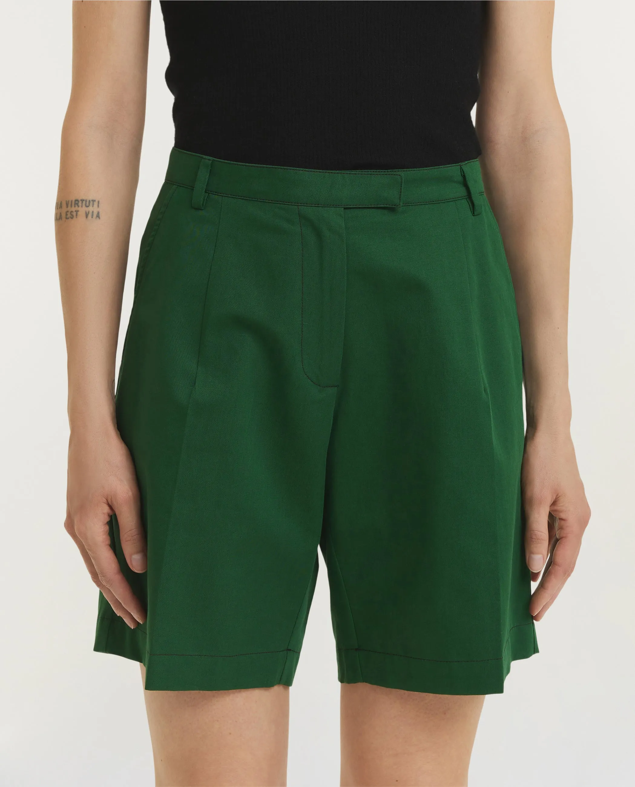 Boyfriend Shorts - Groen sold by Pauw Amsterdam product image thumbnail 2