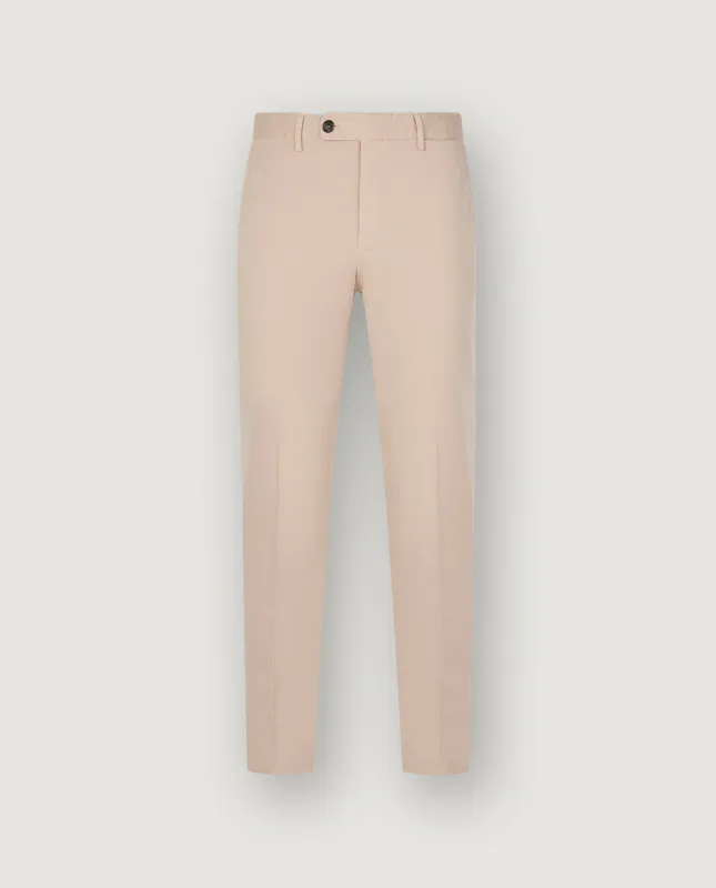 Katoen Stretch Chino - Lichtbruin sold by Pauw Amsterdam
