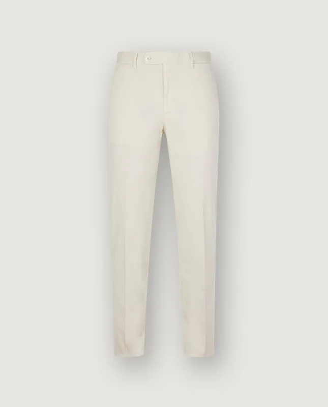 Katoen Stretch Chino - Ecru sold by Pauw Amsterdam