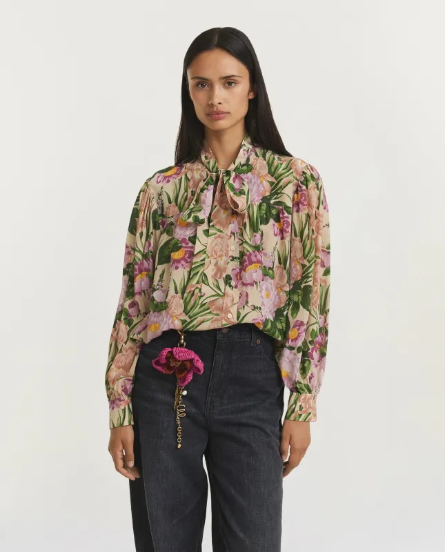 Gathered Lavallière Blouse - Roze sold by Pauw Amsterdam