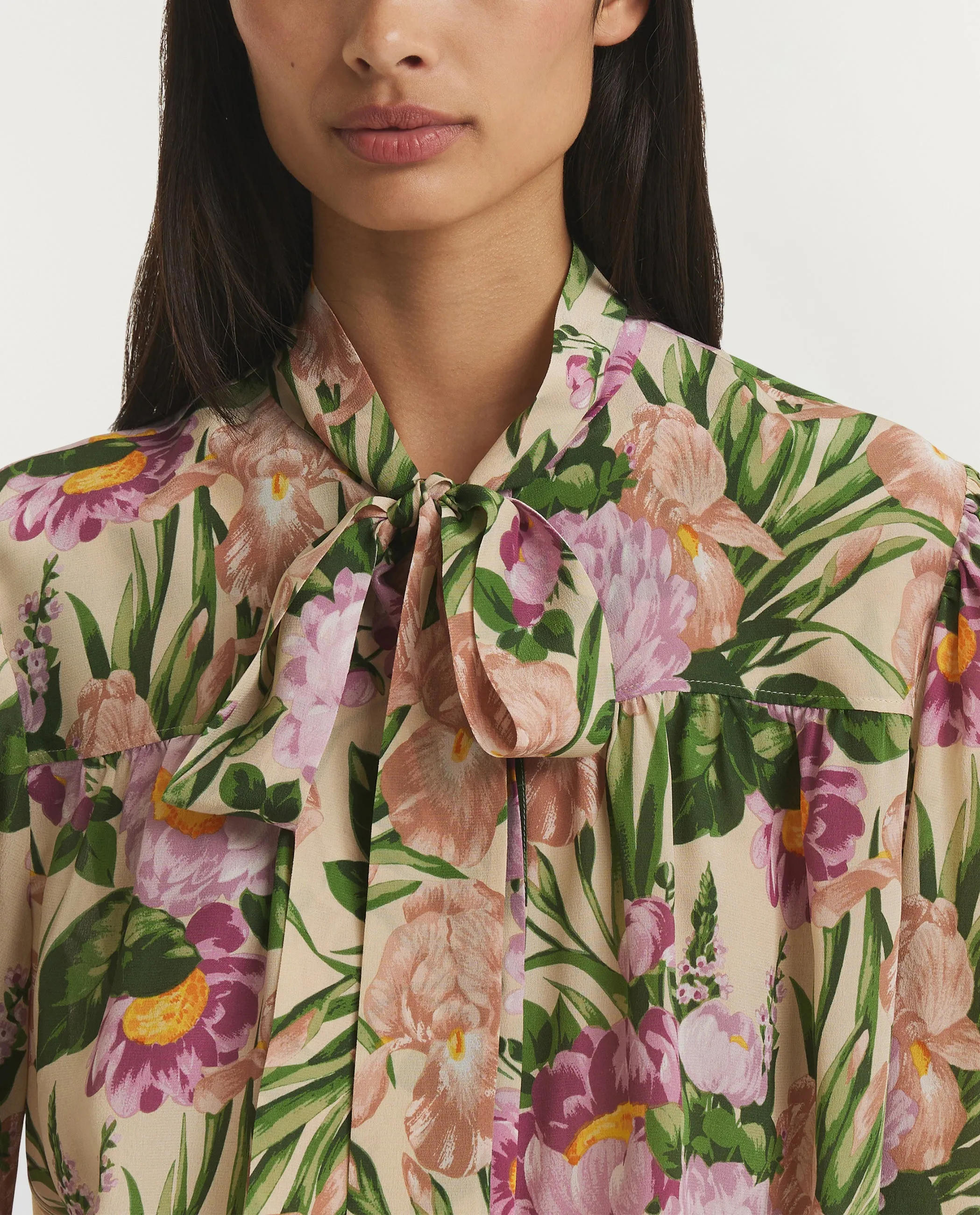 Gathered Lavallière Blouse - Roze sold by Pauw Amsterdam product image thumbnail 2