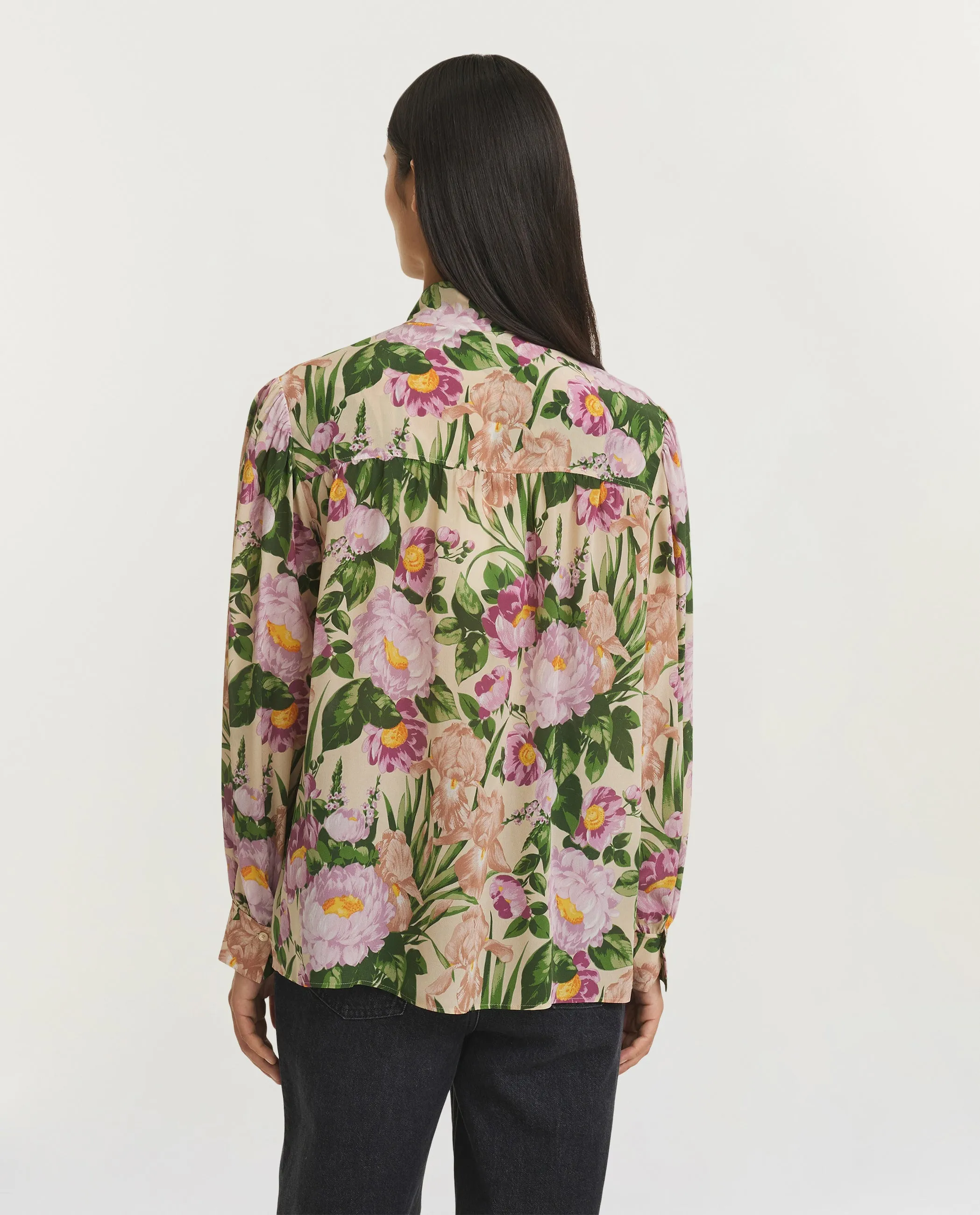 Gathered Lavallière Blouse - Roze sold by Pauw Amsterdam product image thumbnail 5