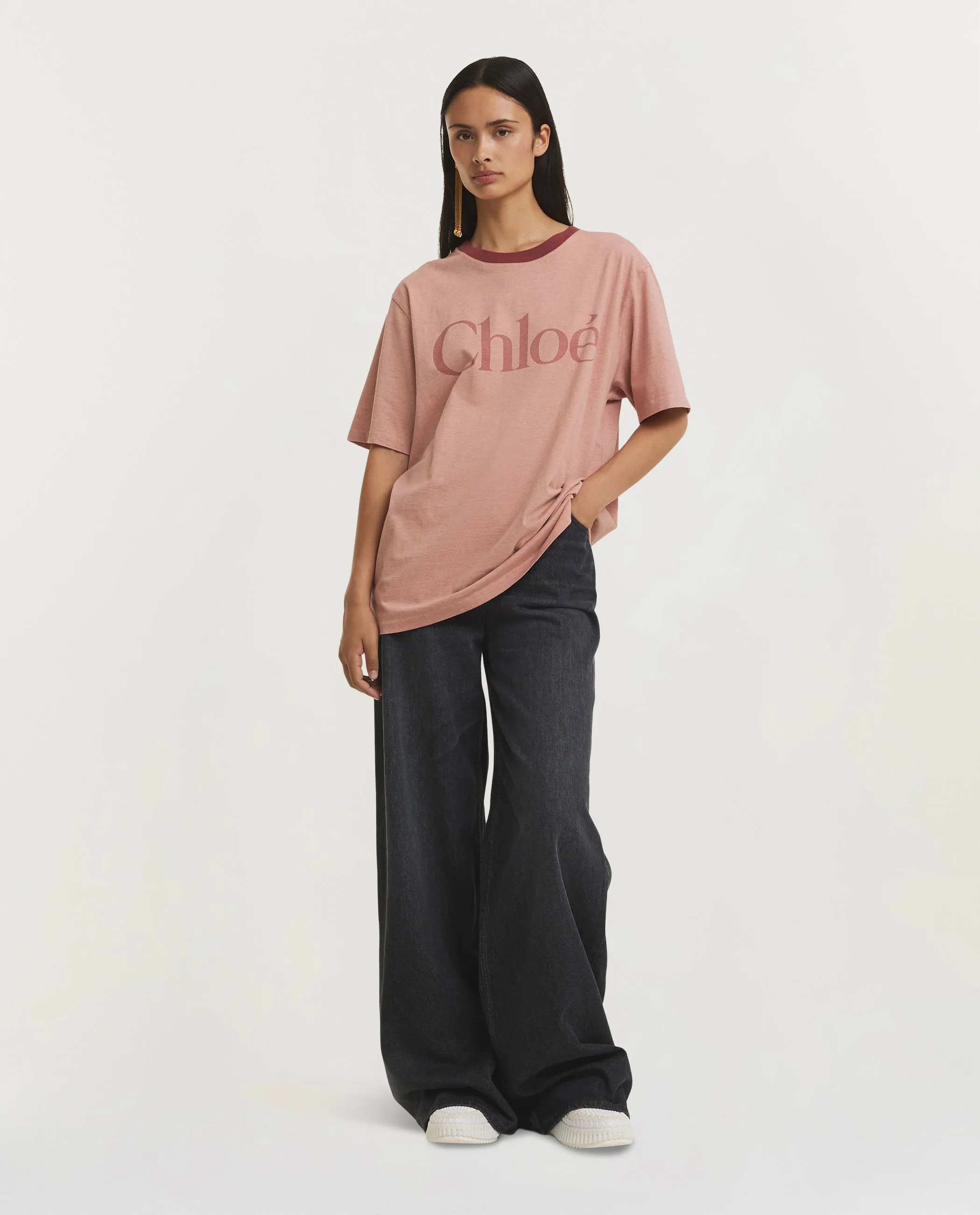 Oversized Logo T-Shirt - Roze sold by Pauw Amsterdam product image thumbnail 3