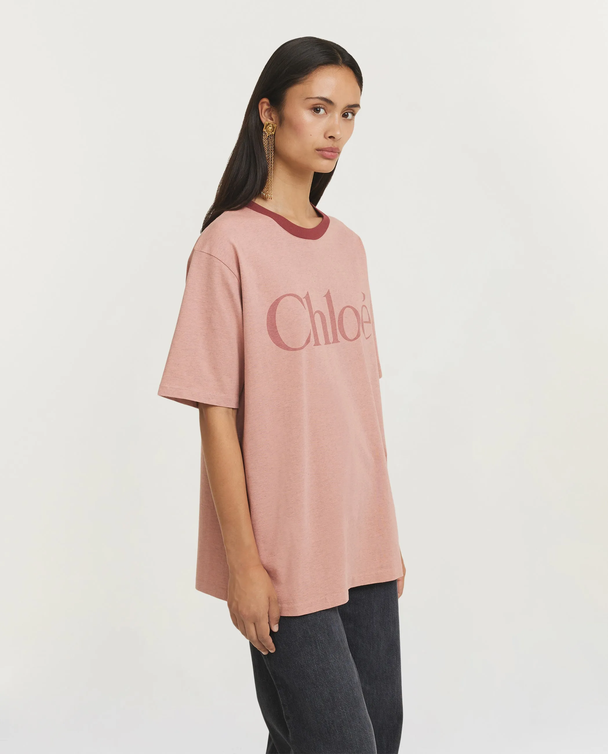 Oversized Logo T-Shirt - Roze sold by Pauw Amsterdam product image thumbnail 4