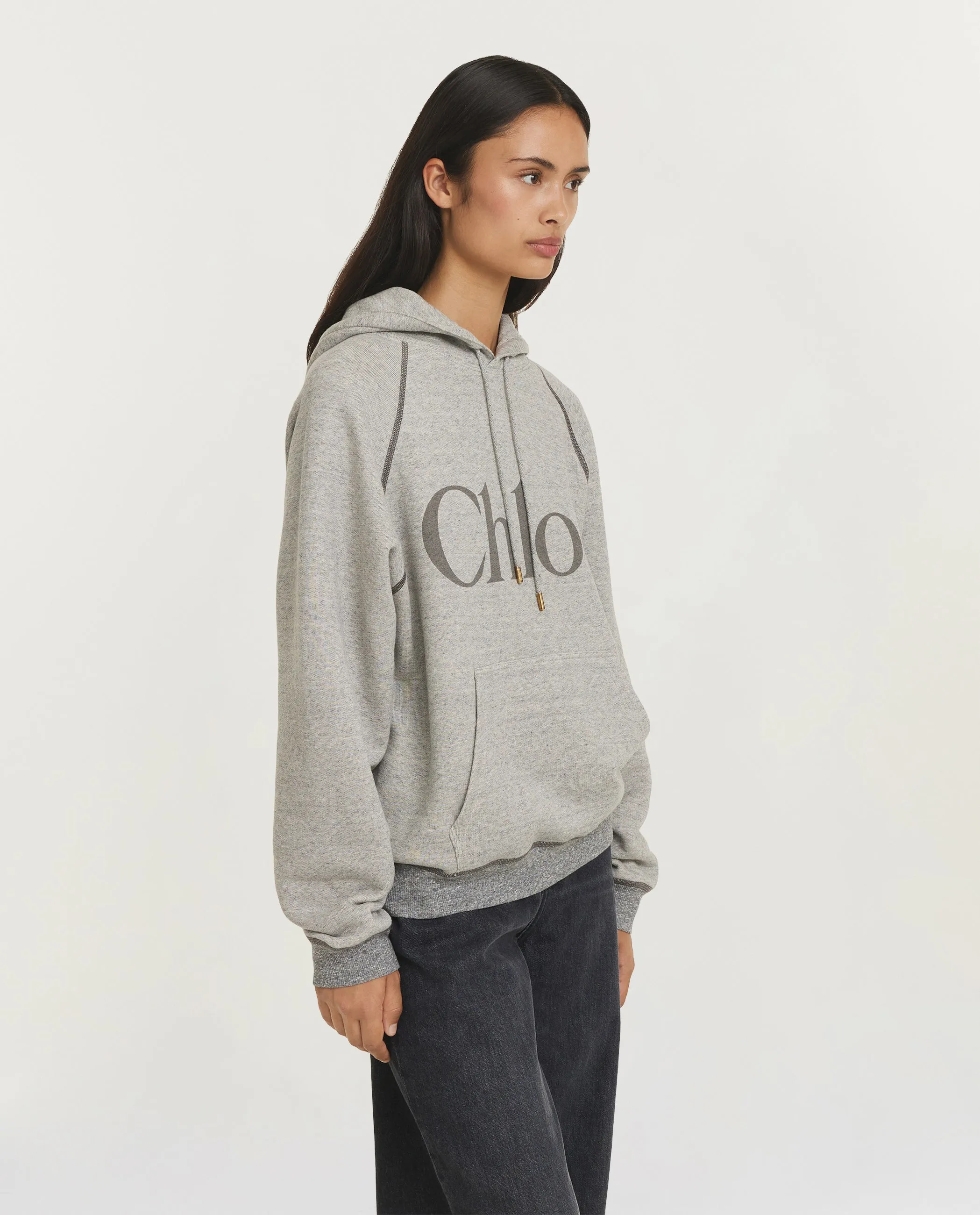 Oversized Logo Hoodie - Lichtgrijs sold by Pauw Amsterdam product image thumbnail 4