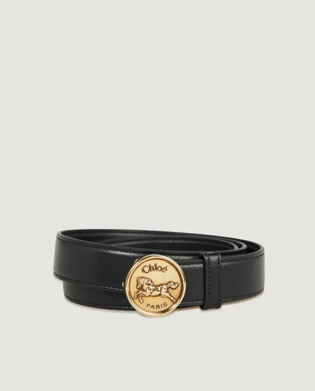 Horse Medal Riem - Zwart made by Chloe