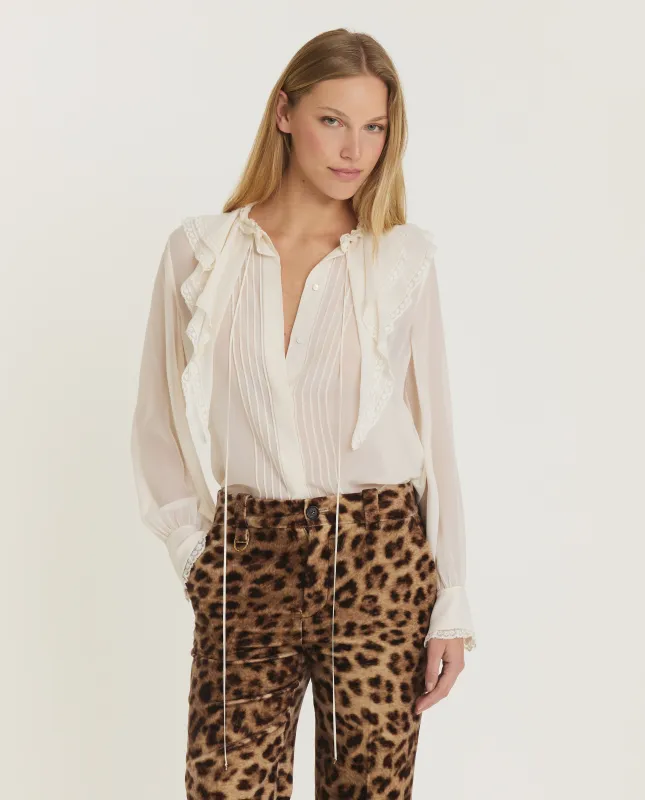 Zijden blouse - Ecru sold by Pauw Amsterdam