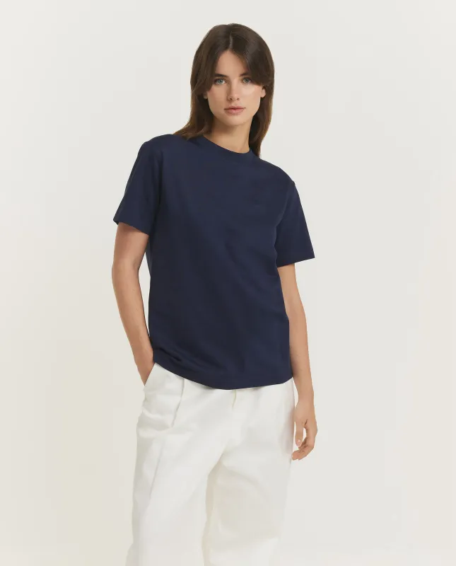 Katoenen T-shirt - Donkerblauw sold by Pauw Amsterdam