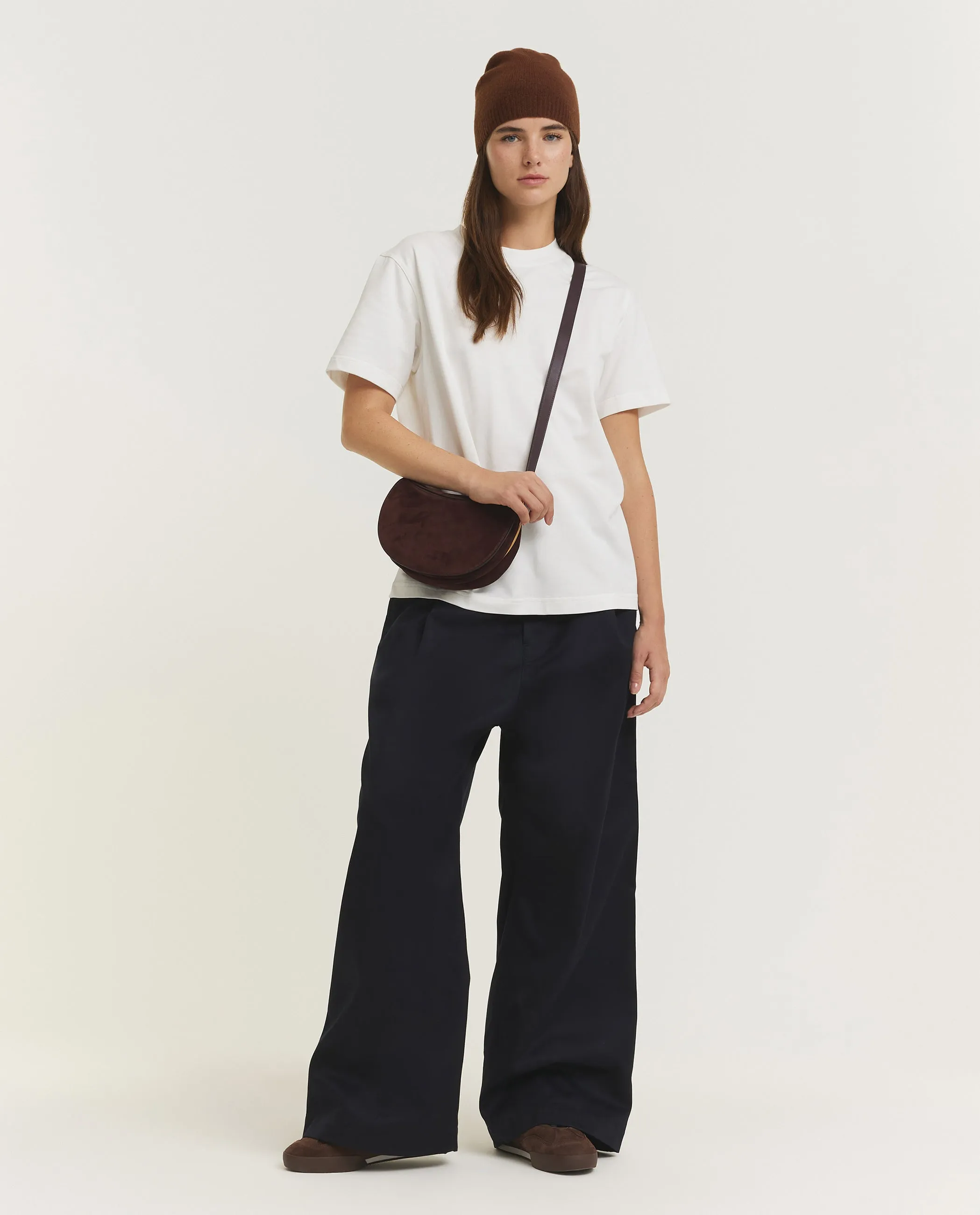 Wijde Katoenen Broek - Donkerblauw sold by Pauw Amsterdam