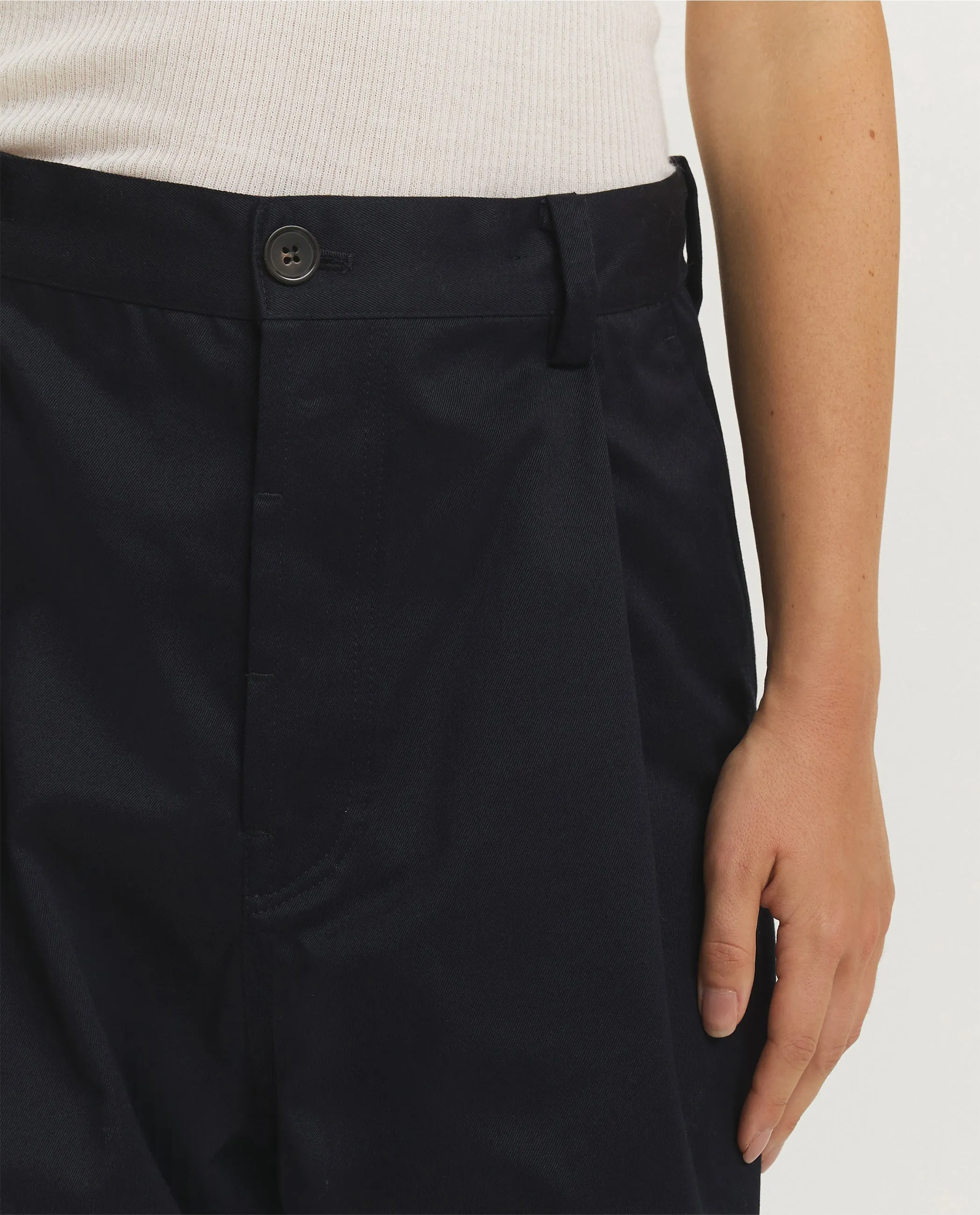 Wijde Katoenen Broek - Donkerblauw sold by Pauw Amsterdam product image thumbnail 5