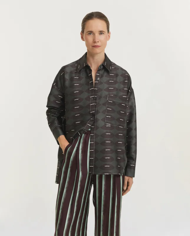 Geprinte Blouse - Groen sold by Pauw Amsterdam