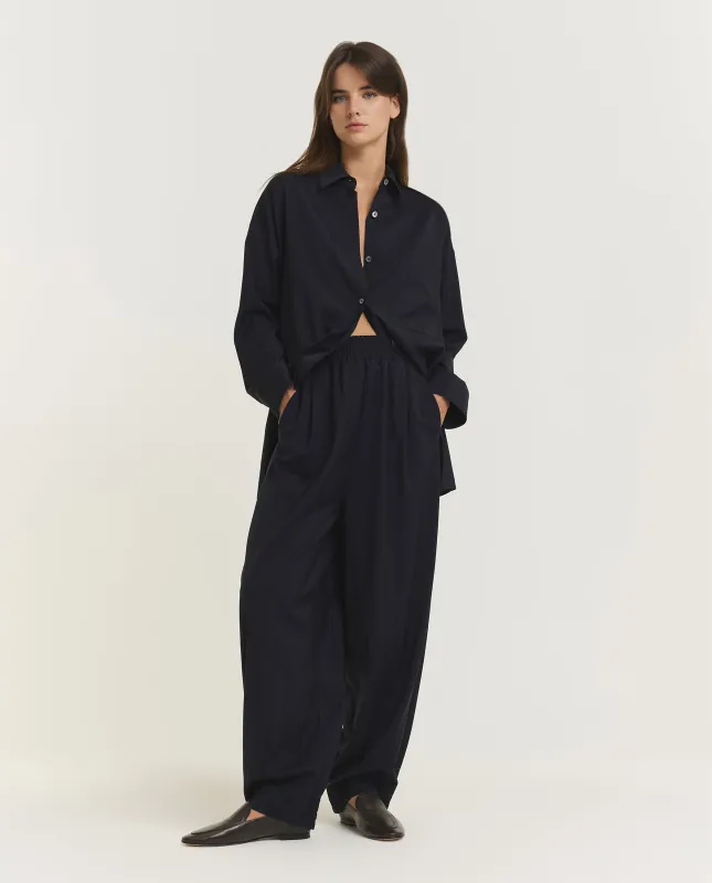 Wool Trousers - Donkerblauw sold by Pauw Amsterdam