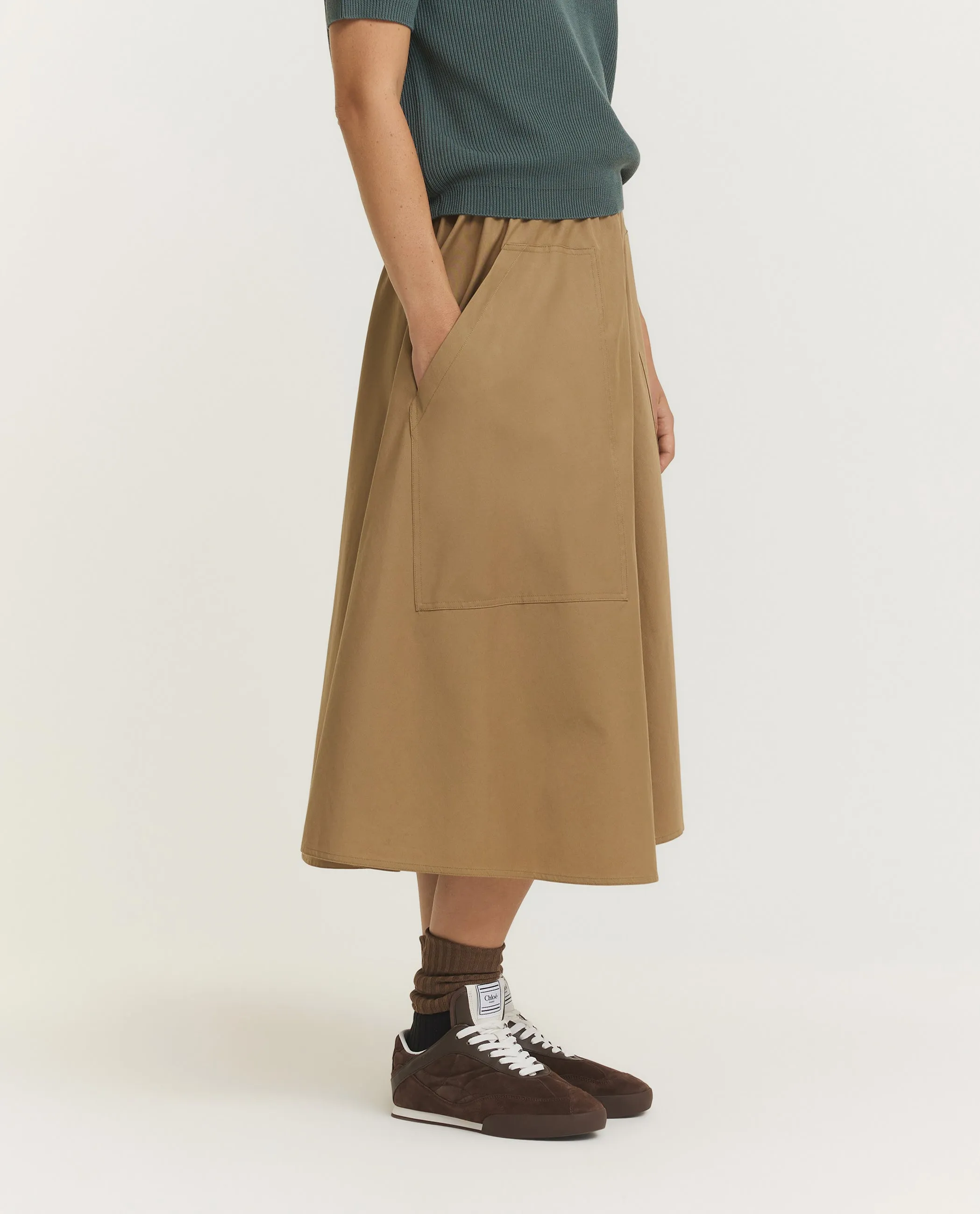 Katoenen Rok - Lichtbruin sold by Pauw Amsterdam product image thumbnail 3