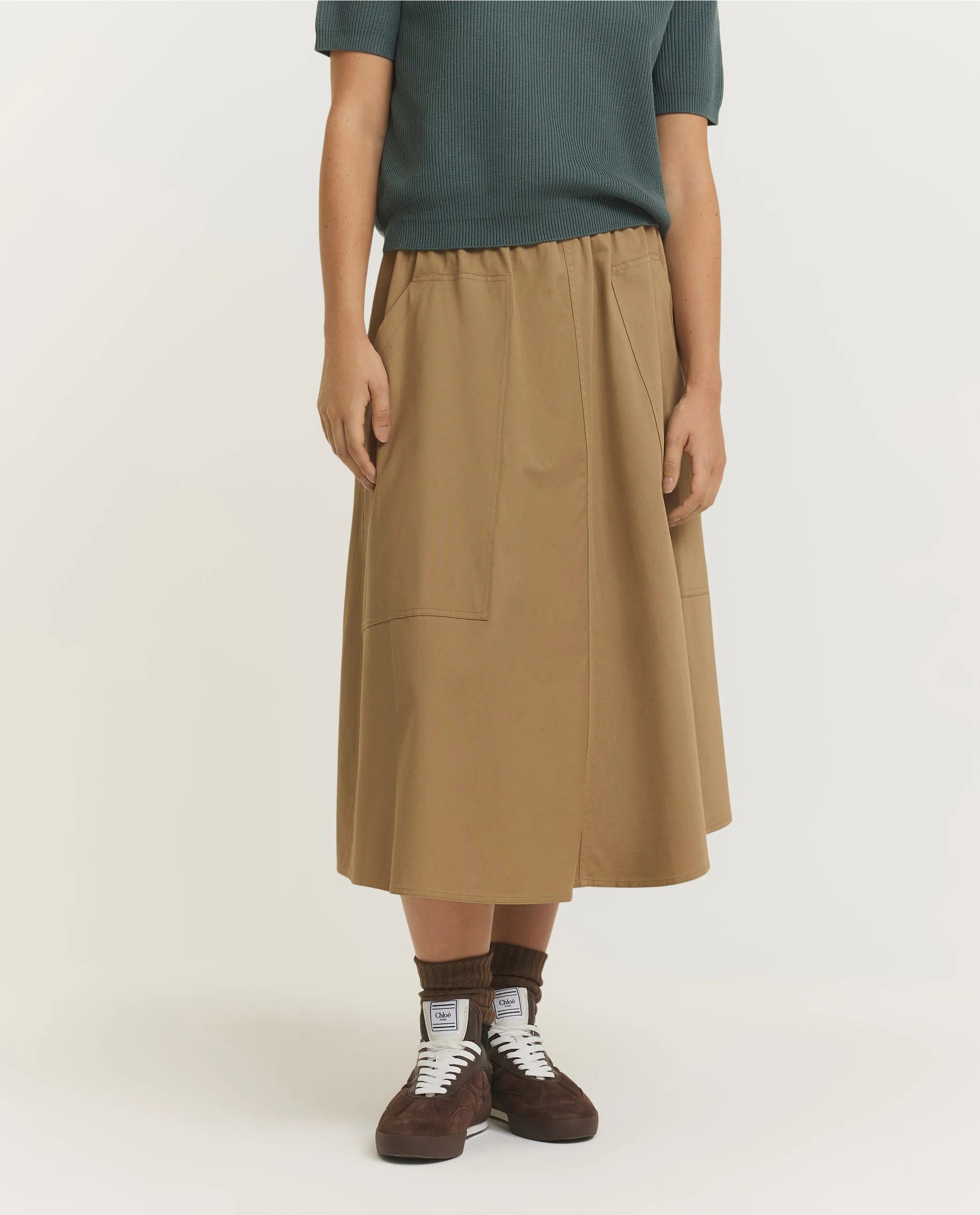 Katoenen Rok - Lichtbruin sold by Pauw Amsterdam product image thumbnail 2