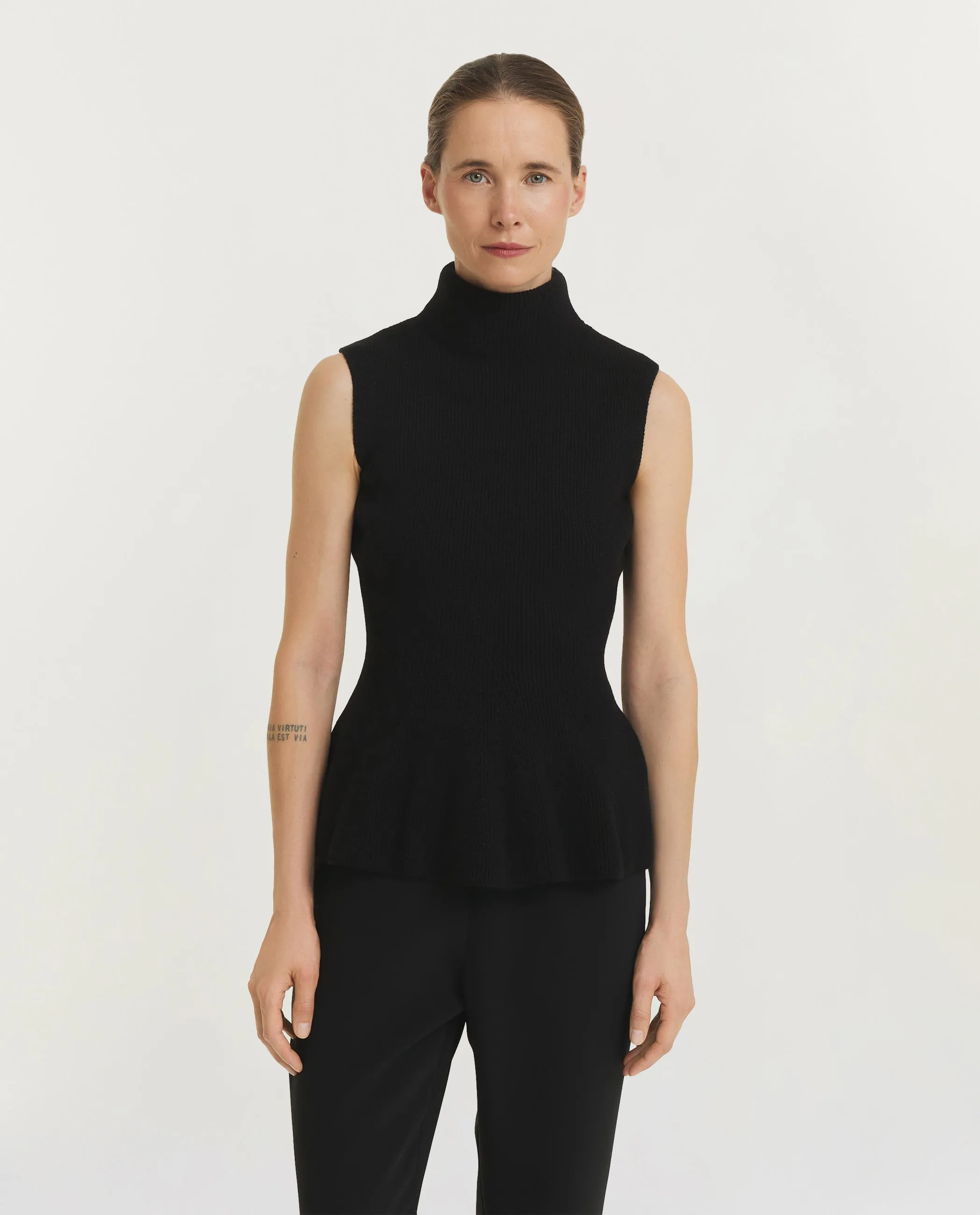 Sculptural Sleeveless Knit Top sold by Pauw Amsterdam