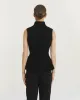 Sculptural Sleeveless Knit Top - Zwart sold by Pauw Amsterdam