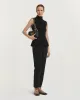 Sculptural Sleeveless Knit Top - Zwart sold by Pauw Amsterdam
